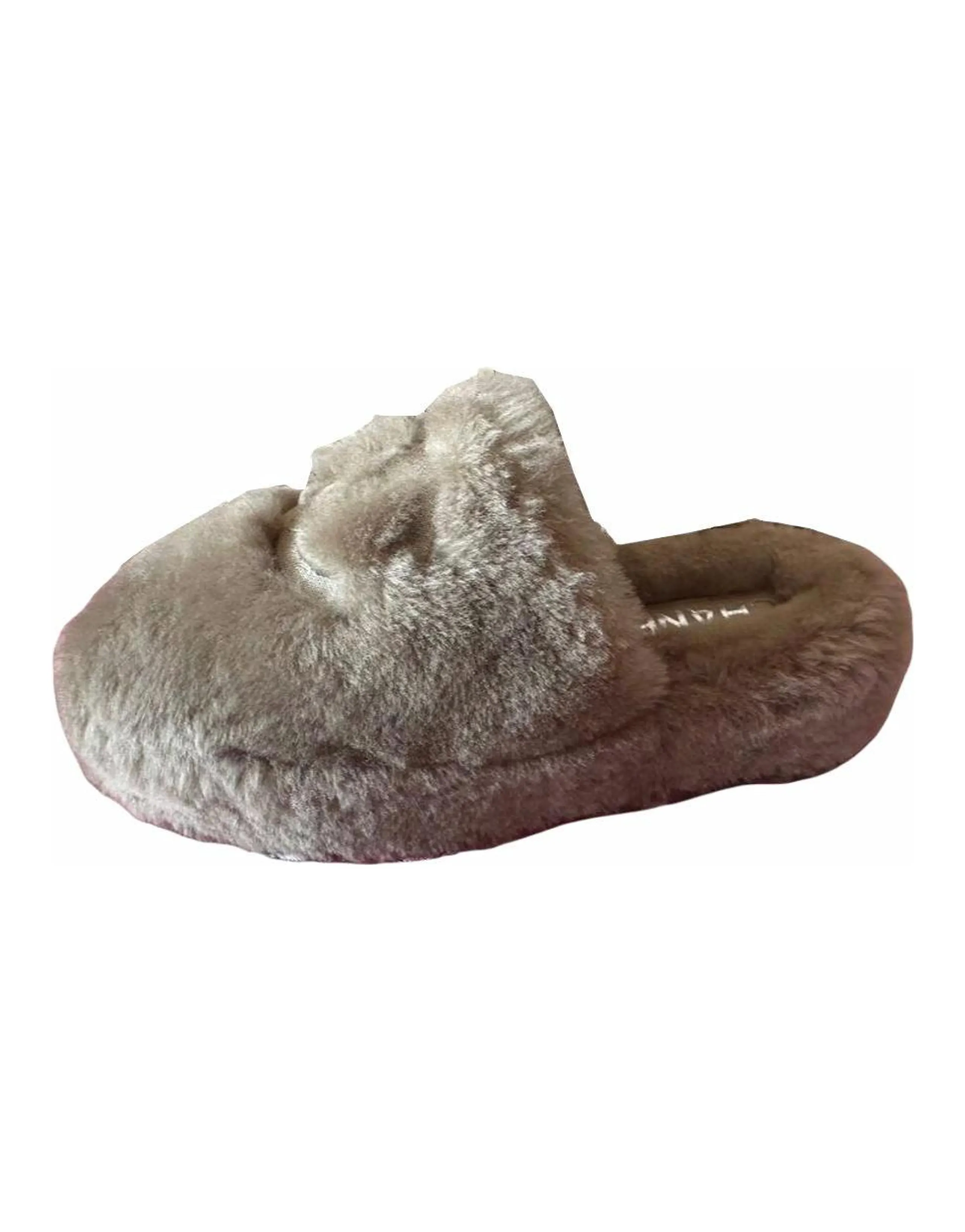 CHANEL Wrap-toe Slippers Women's Gray