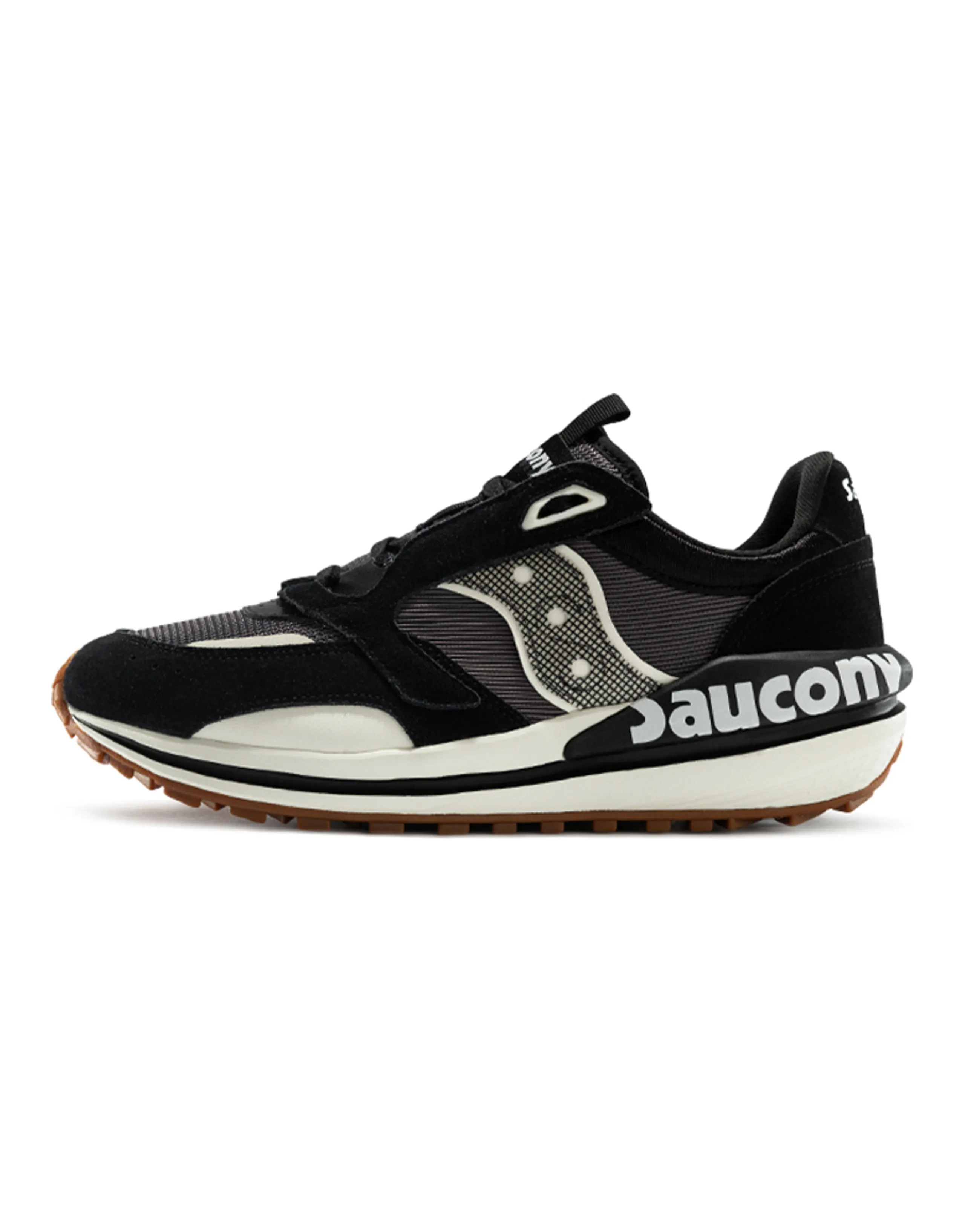 Saucony Jazz Layer Low-Top Running Shoes Men's Black