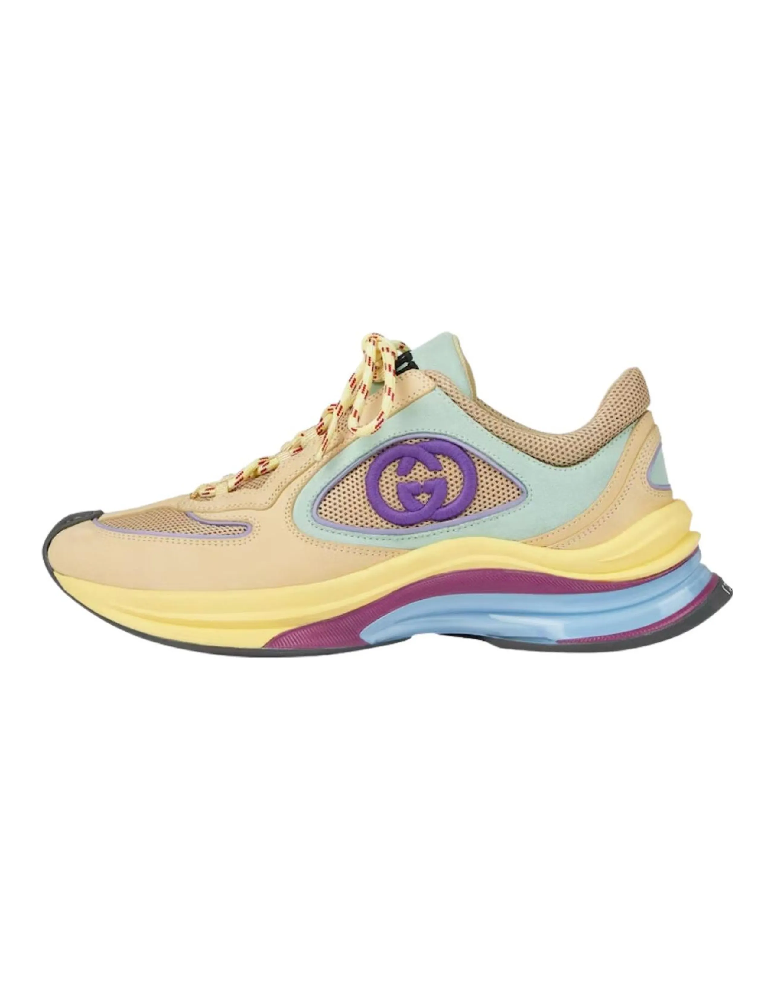 GUCCI RUN Low-Top Casual Shoes Women's Yellow