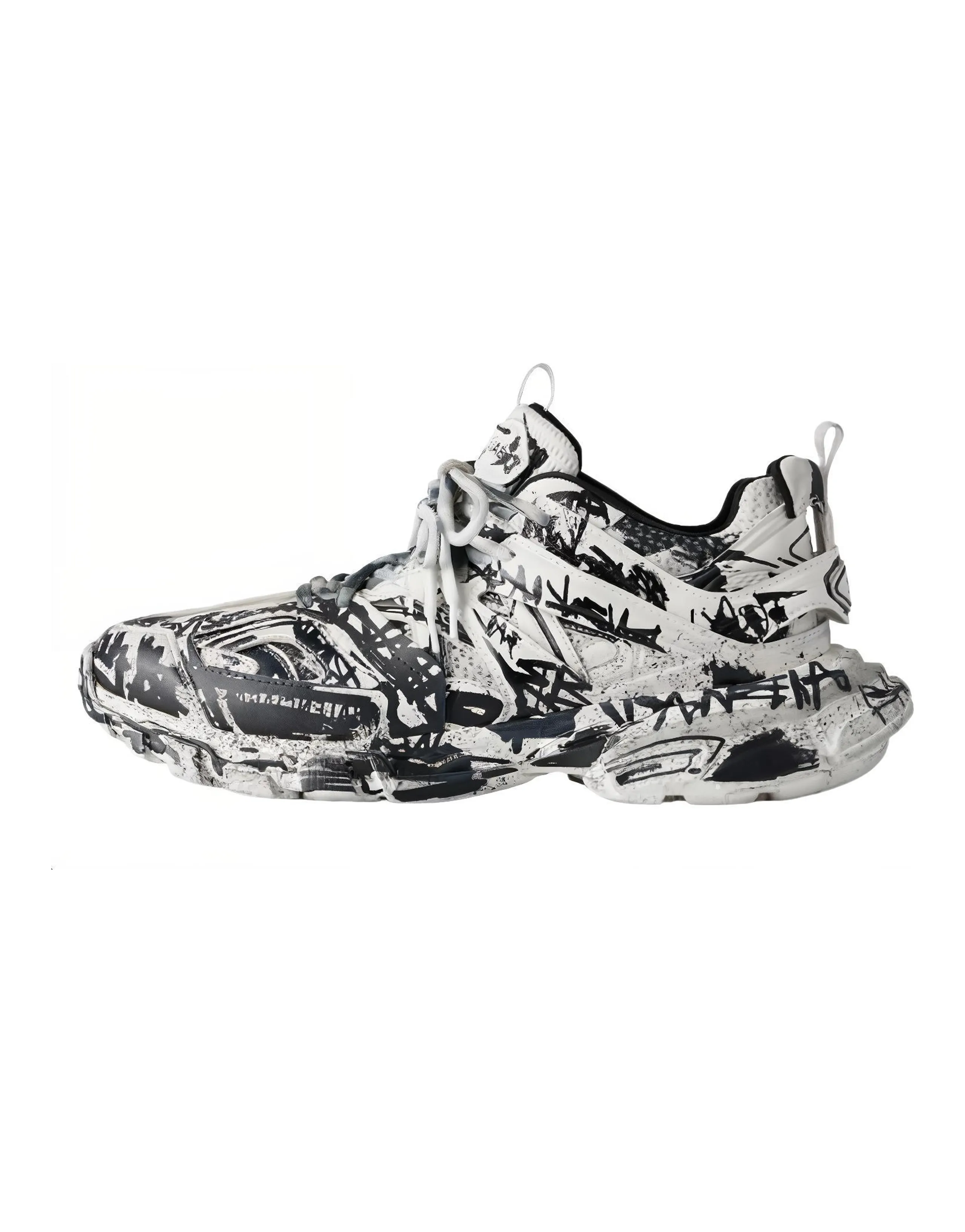 Balenciaga Track White Black Graffiti