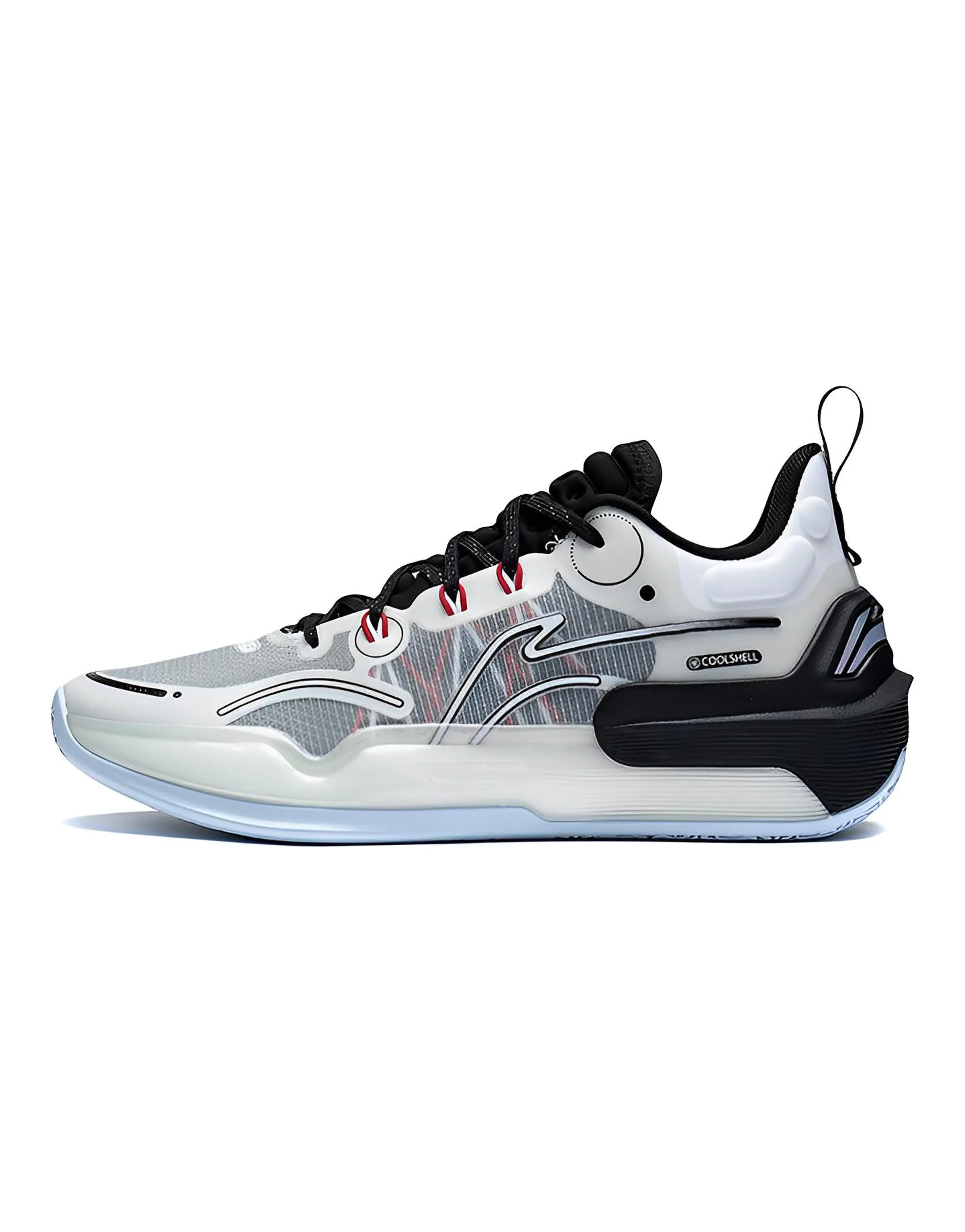 LINING YuShuai 16 V2 Basketball Shoes Men Low-Top White Black