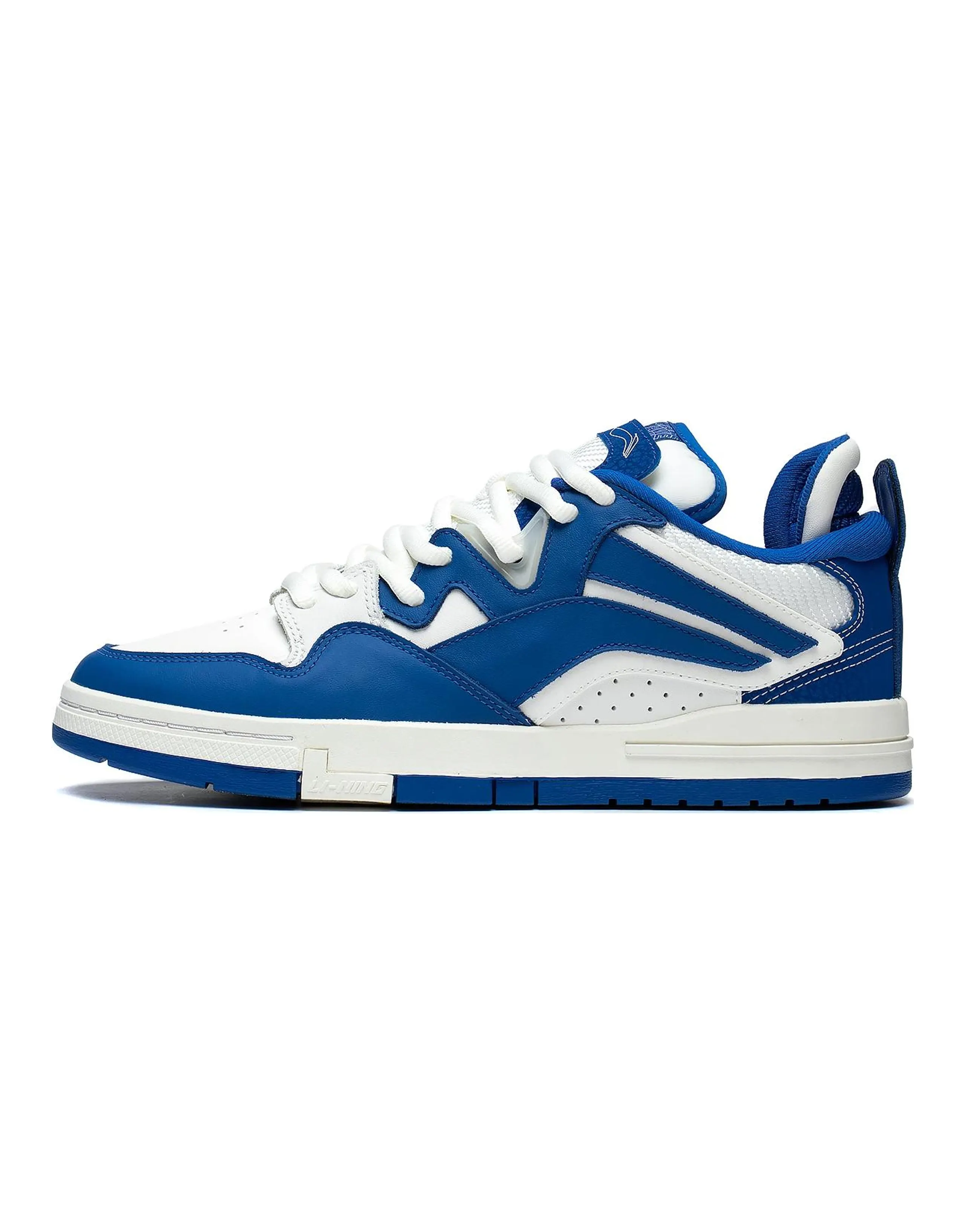 LiNing Wei Wu PRO Anti-Slip Wear-Resistant Low-Top Skateboard Shoes Men's White Blue