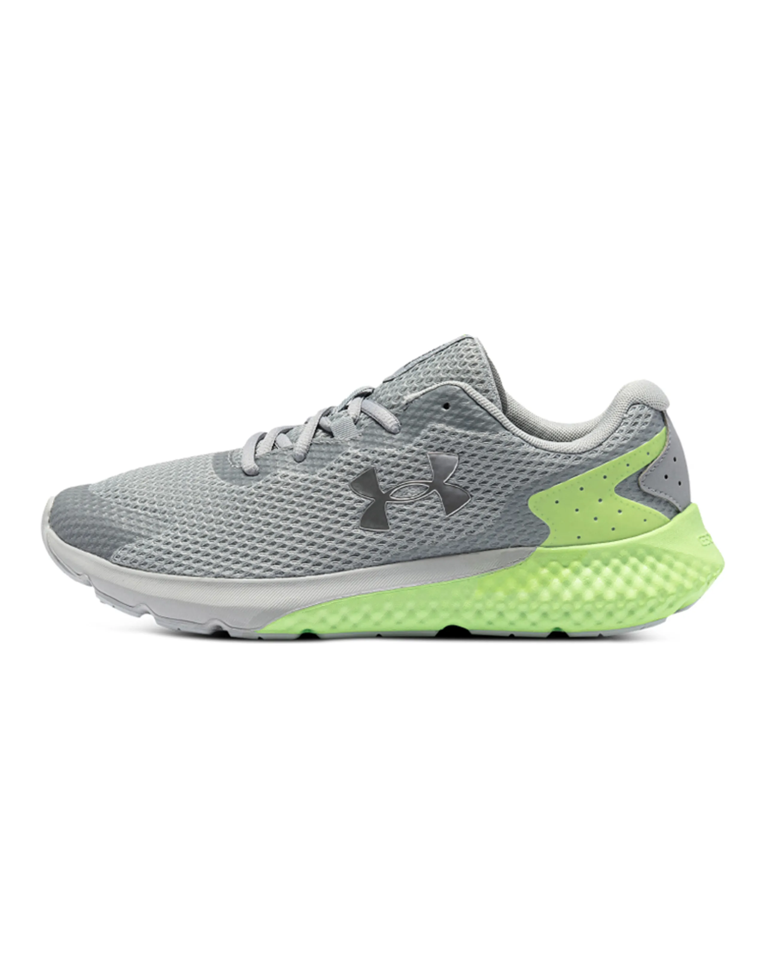 Under Armour Charged Rogue 3 Comfortable Versatile Fabric Low-Top Sneakers Men's Grey Green