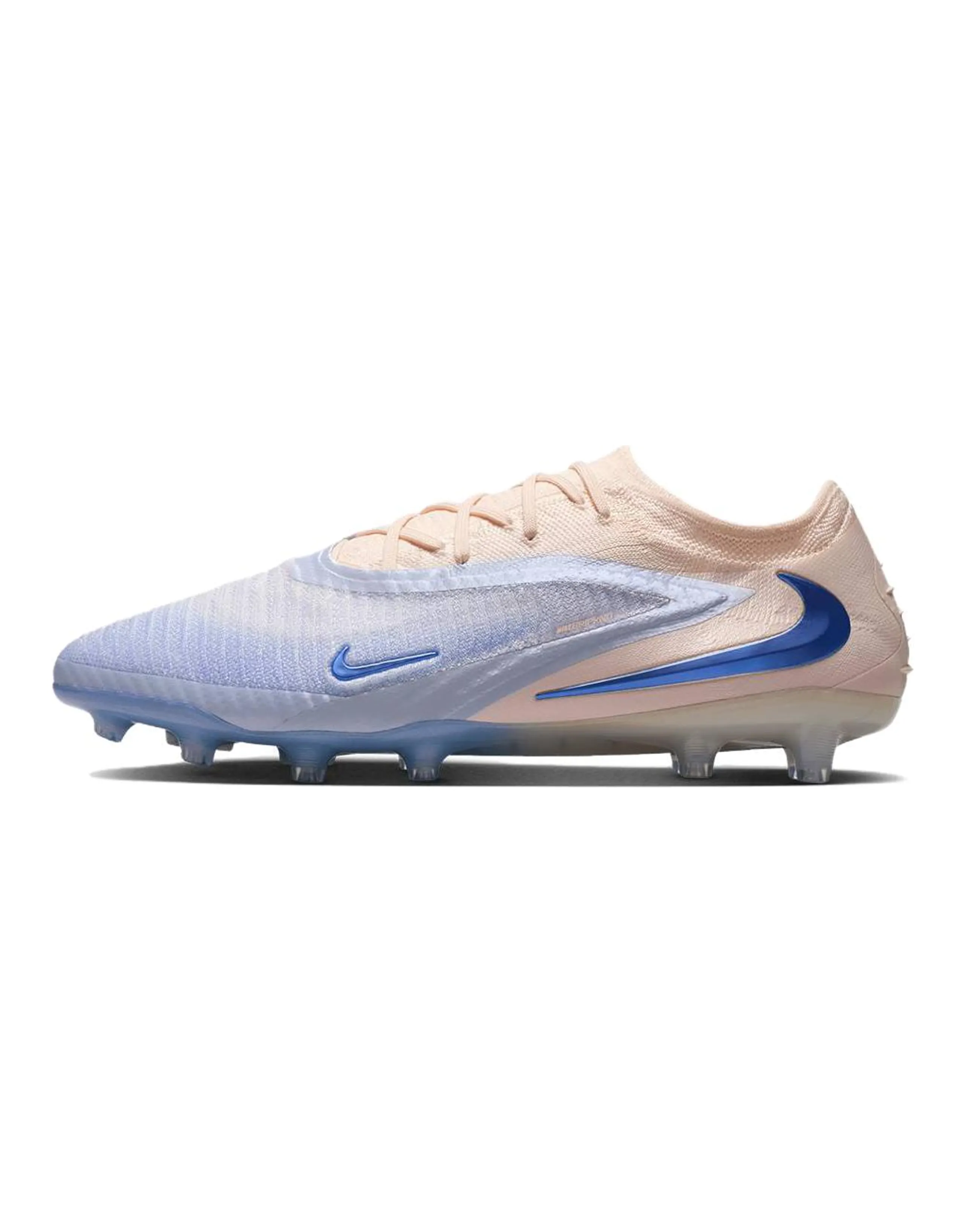Nike Phantom 6 Elite LV8 Comfortable Versatile AG (Rubber Short Studs) Artificial Grass Soccer Shoes Unisex Light Pink Blue