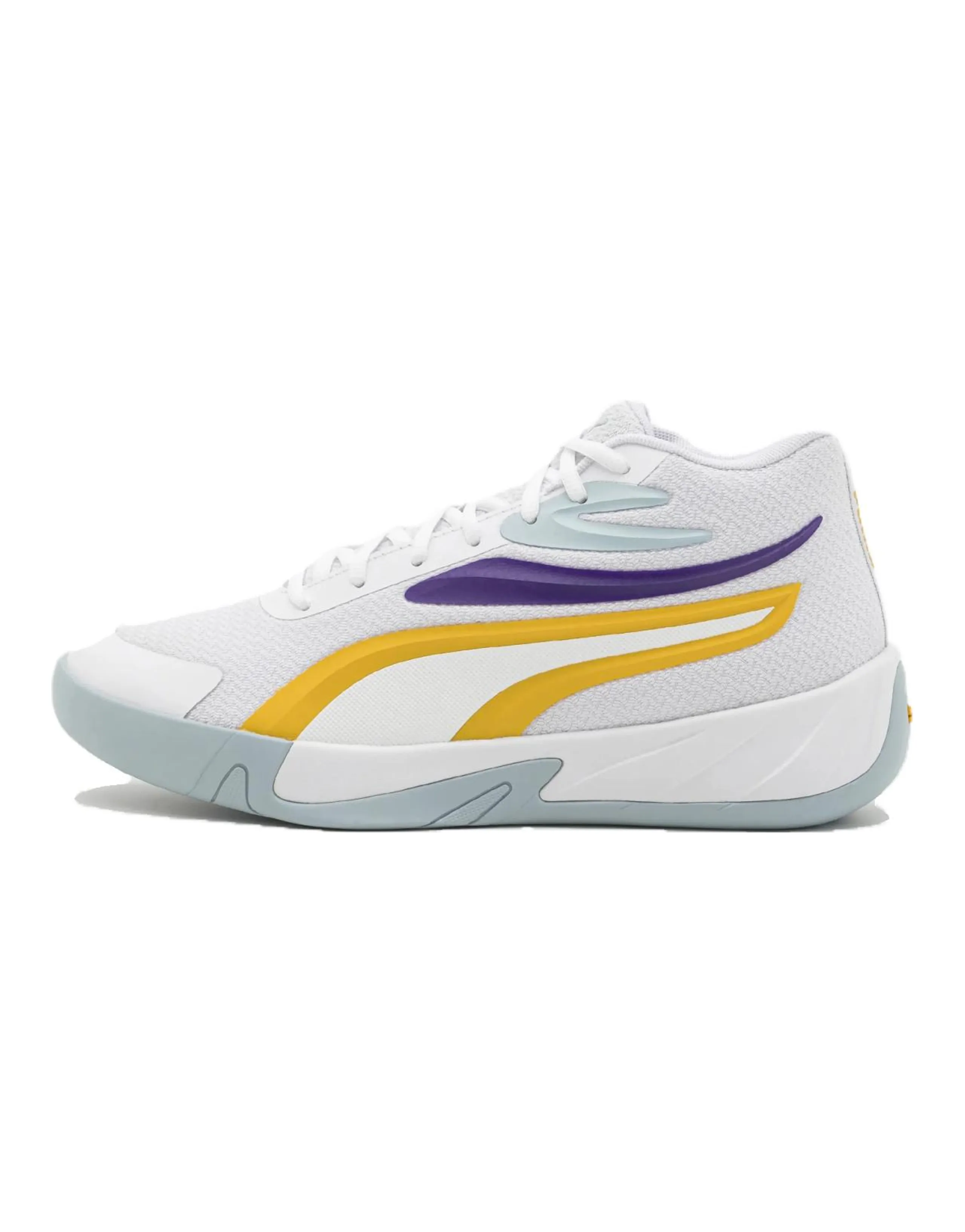 PUMA Casual Shoes Unisex Low-Top White Yellow Purple