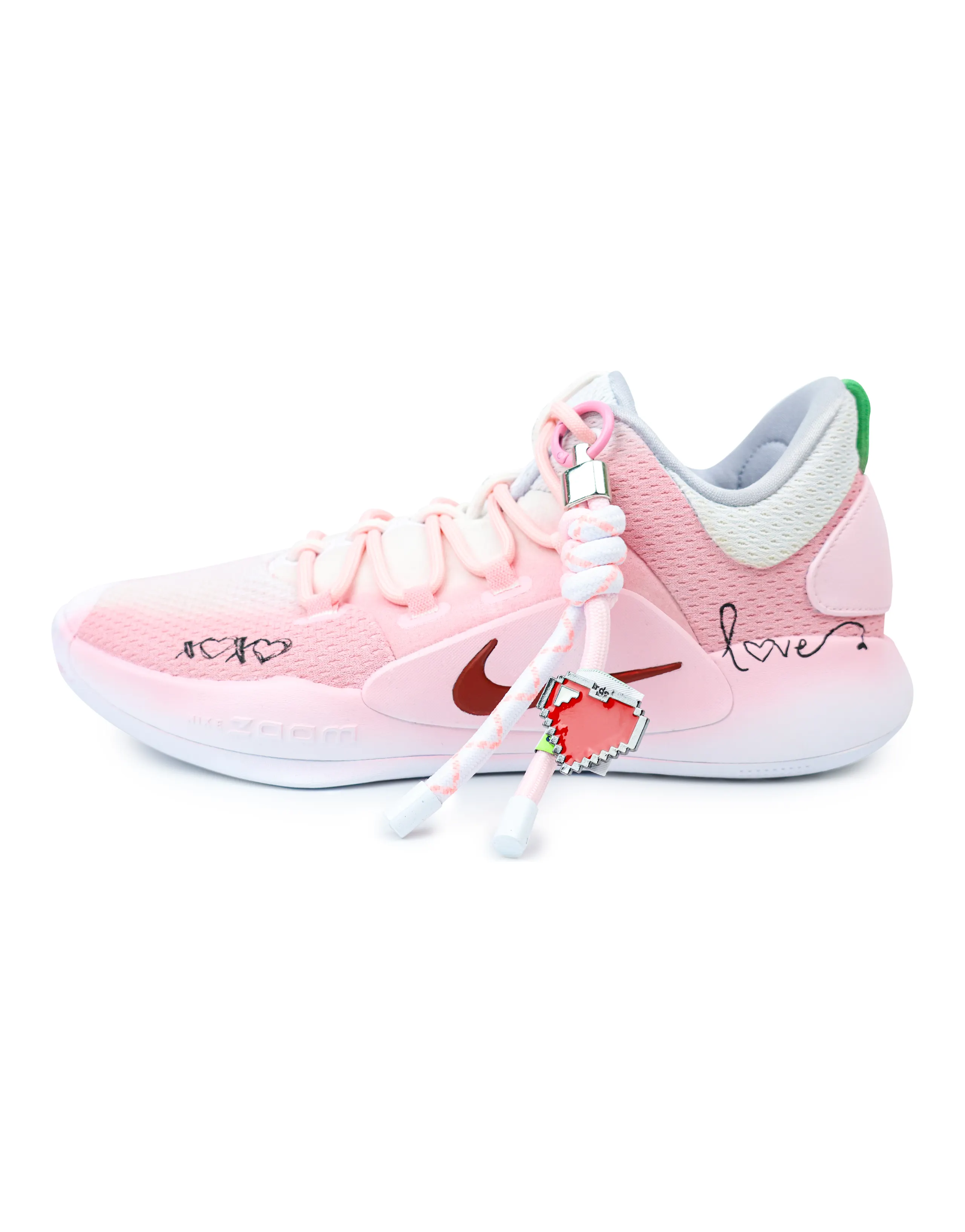 Nike Hyperdunk X Basketball Shoes Men Low-Top White Pink/Red