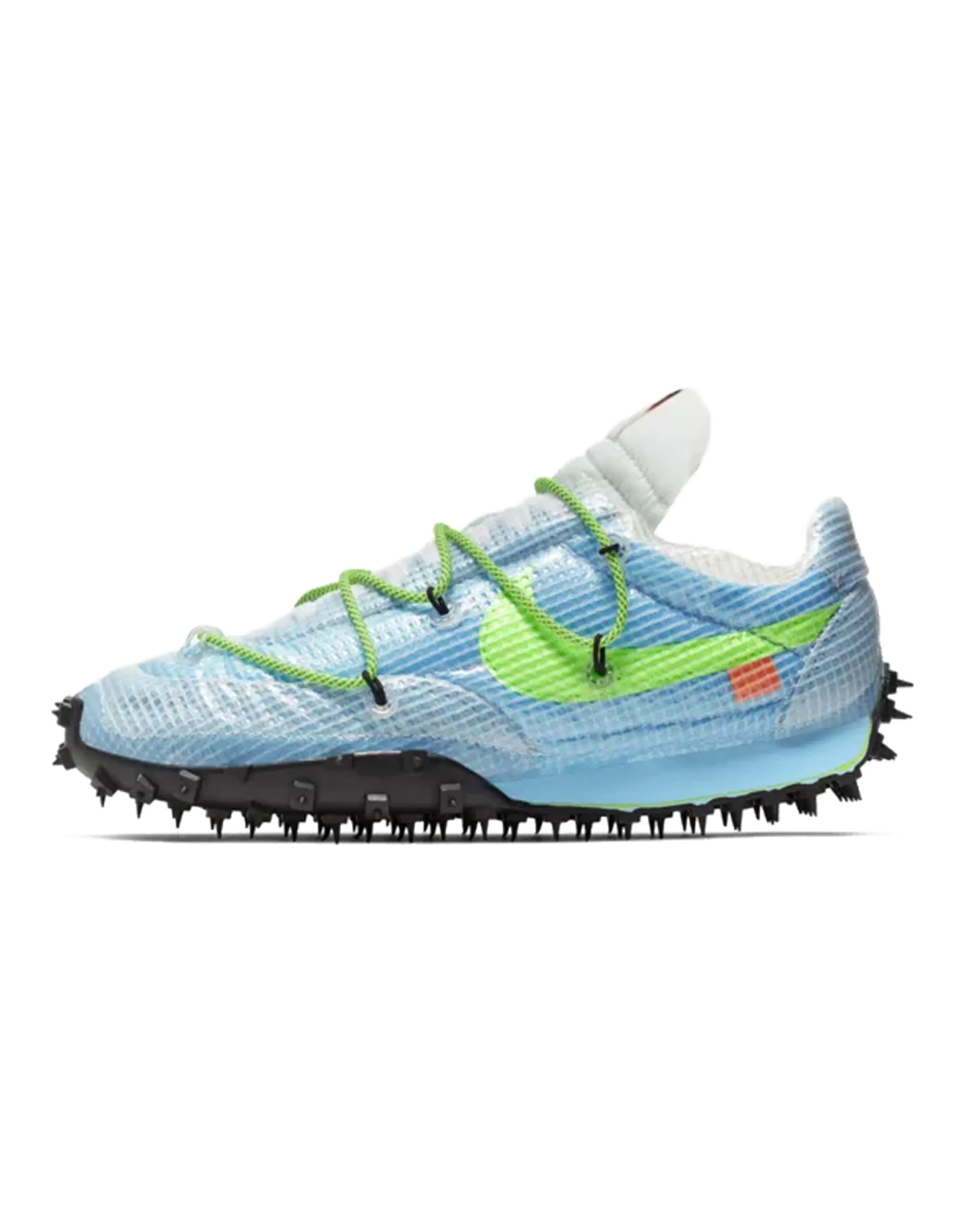 Nike Waffle Racer Off White Vivid Sky Women's