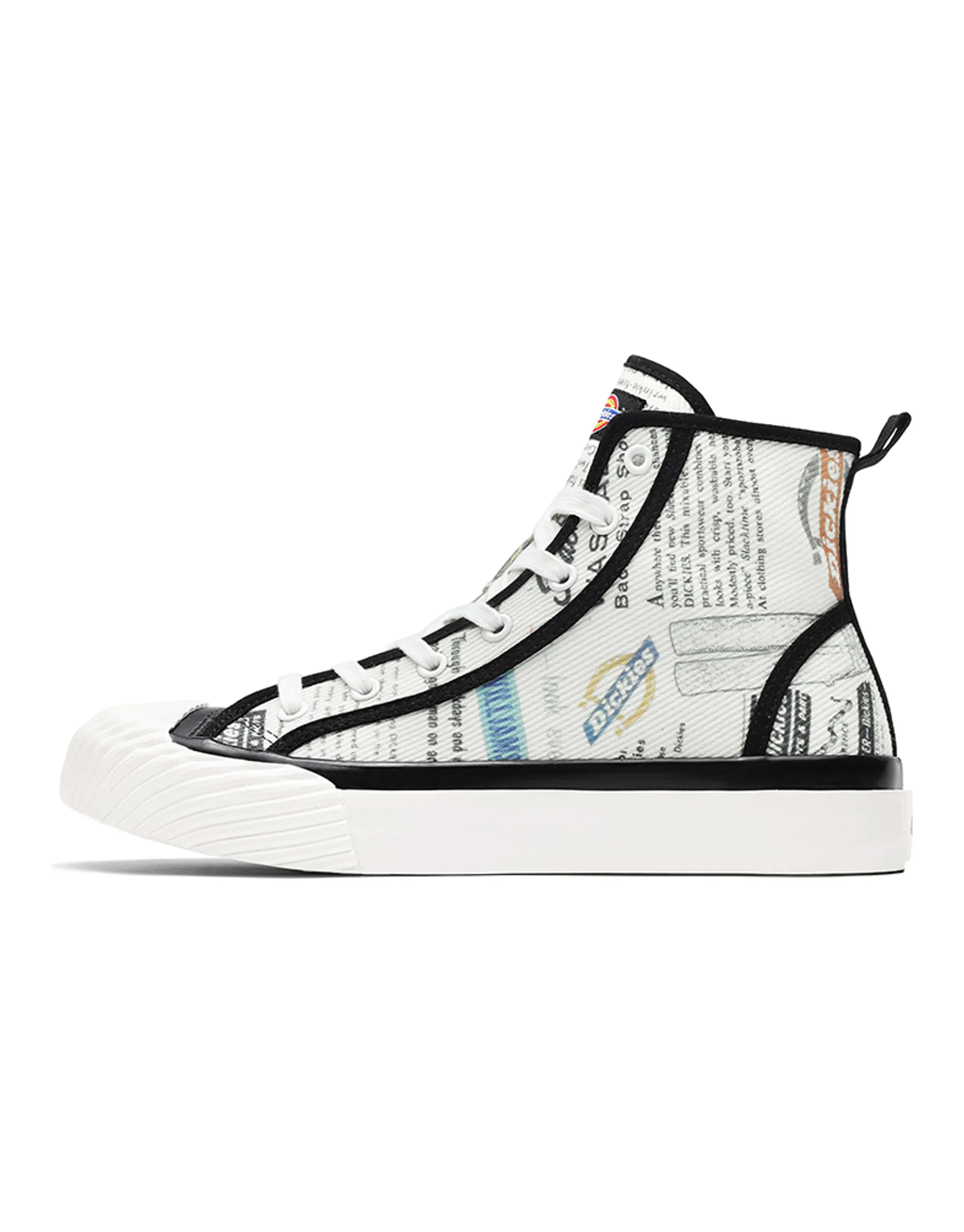 Dickies Canvas Shoes Unisex High-Top White