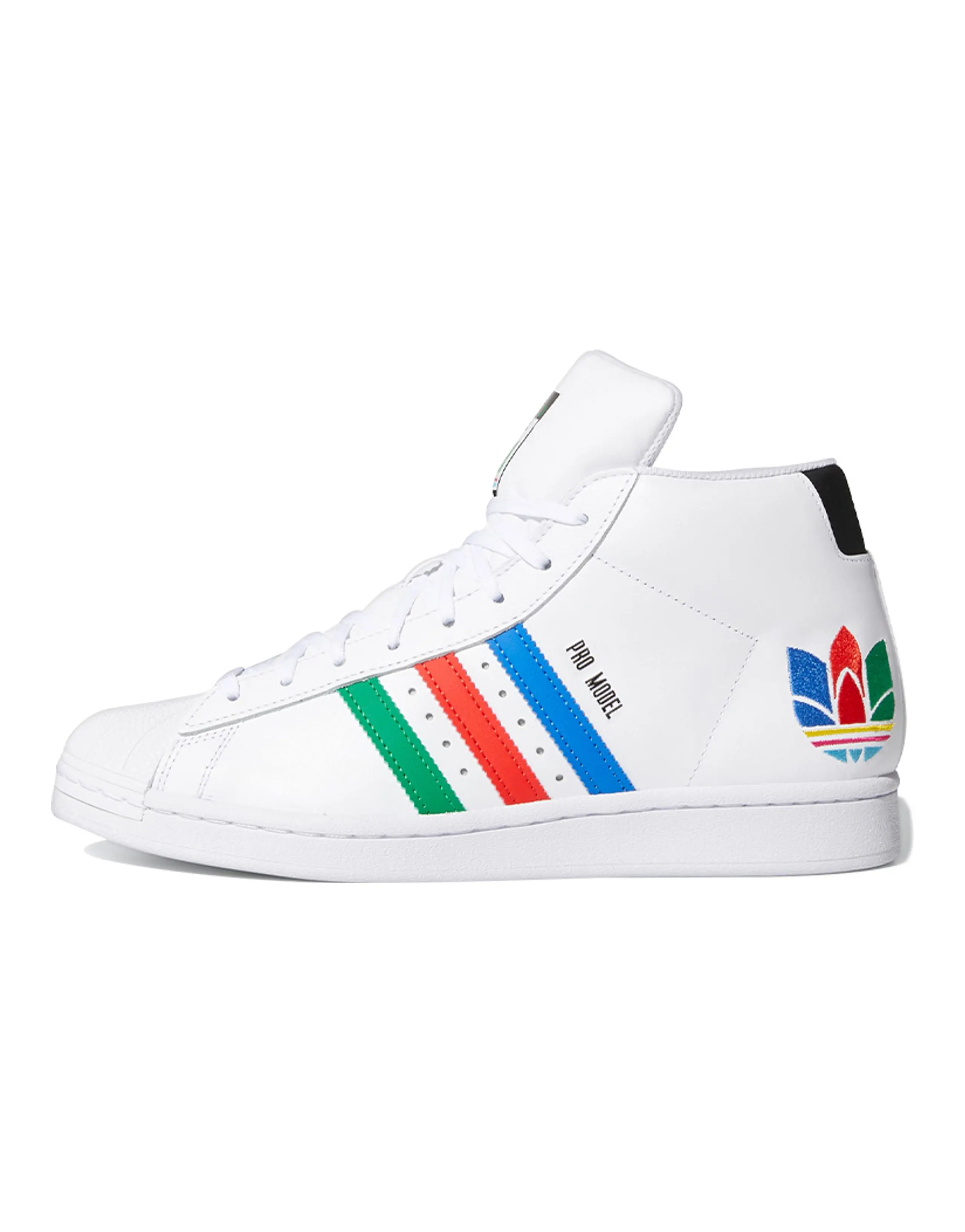 Adidas Pro Model Colorful Trefoil Cloud White