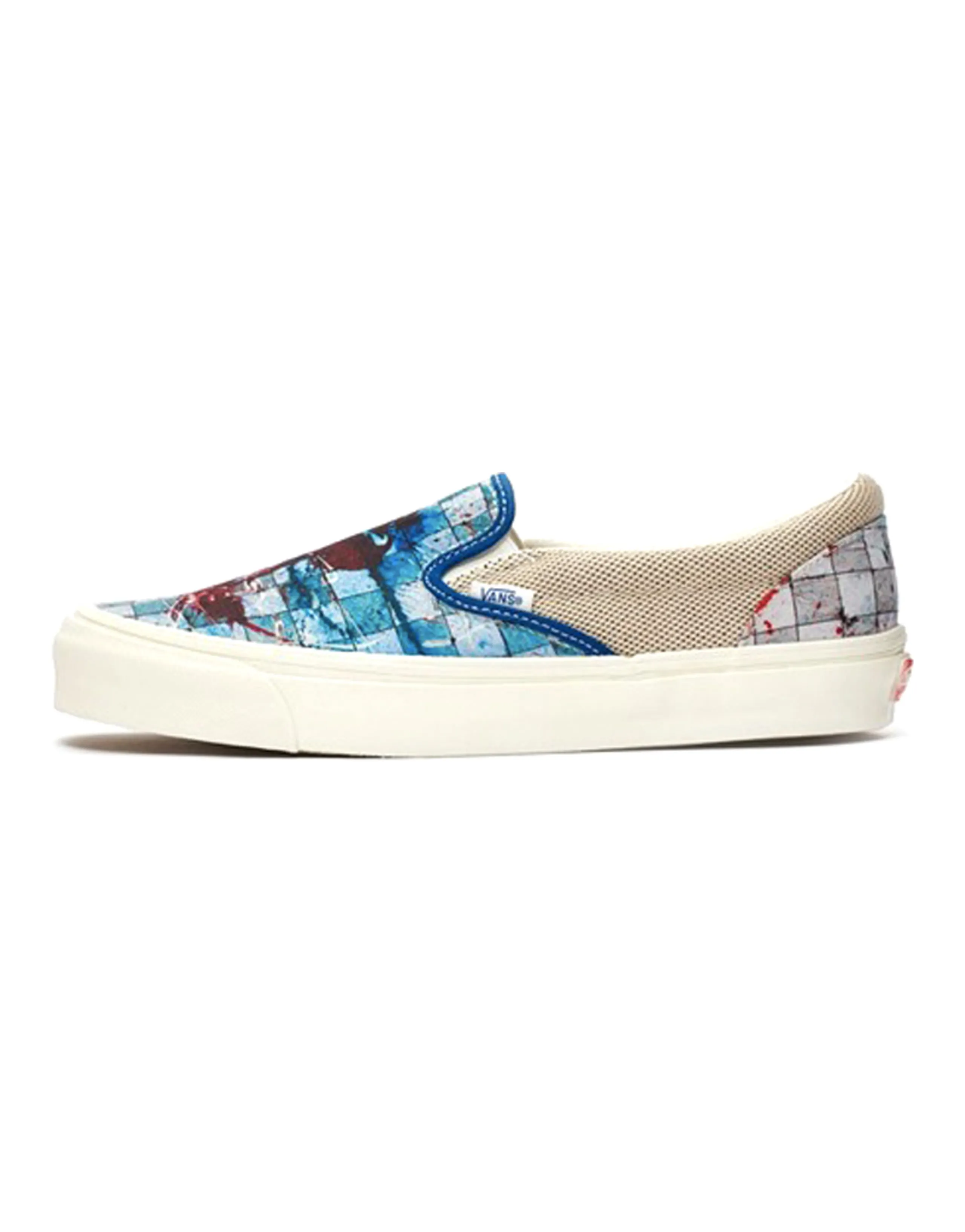 Vans Slip On Ralph Steadman Checkerboard Blue