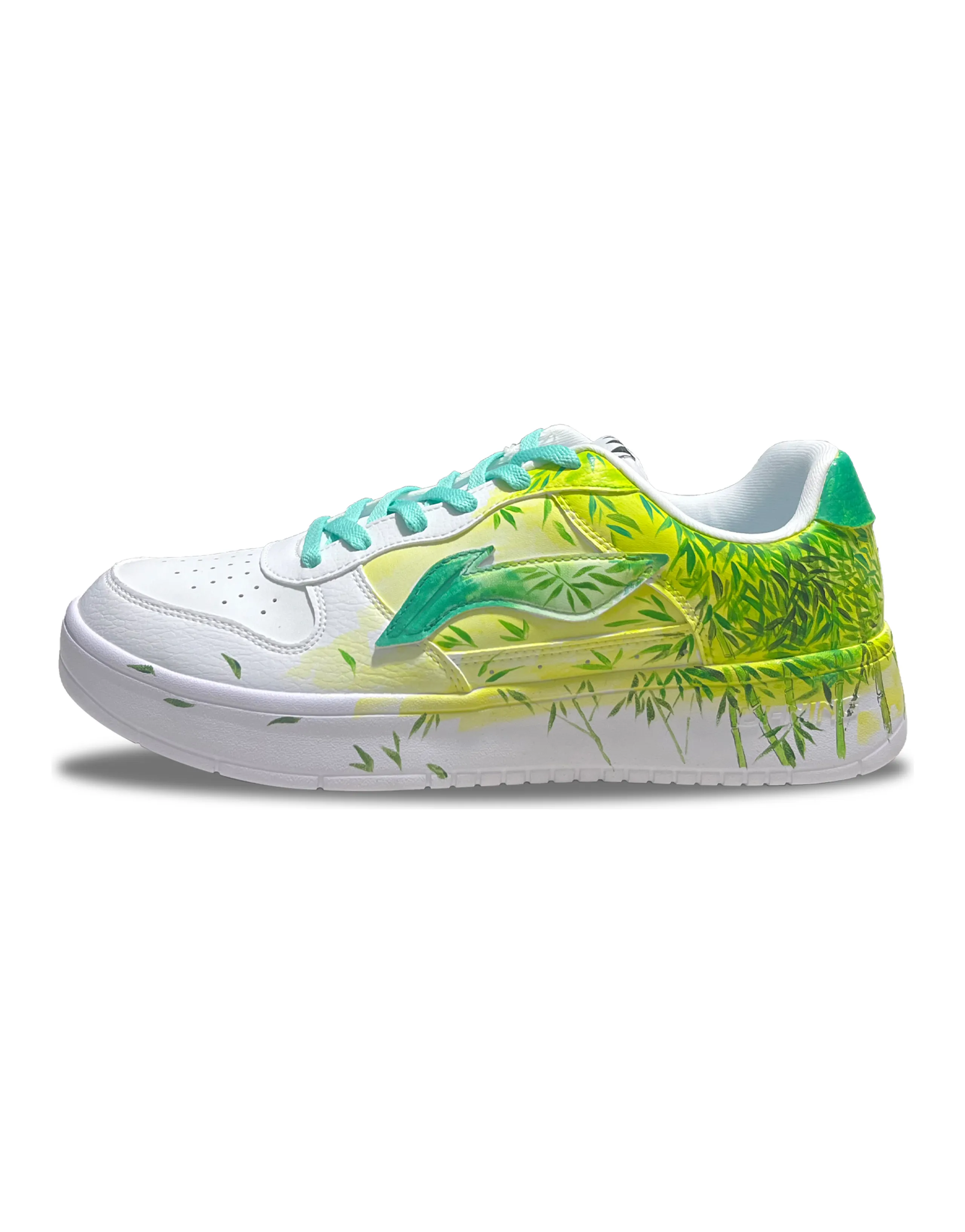 LINING Pontoon Boats Skateboard Shoes Unisex Low-Top Green White