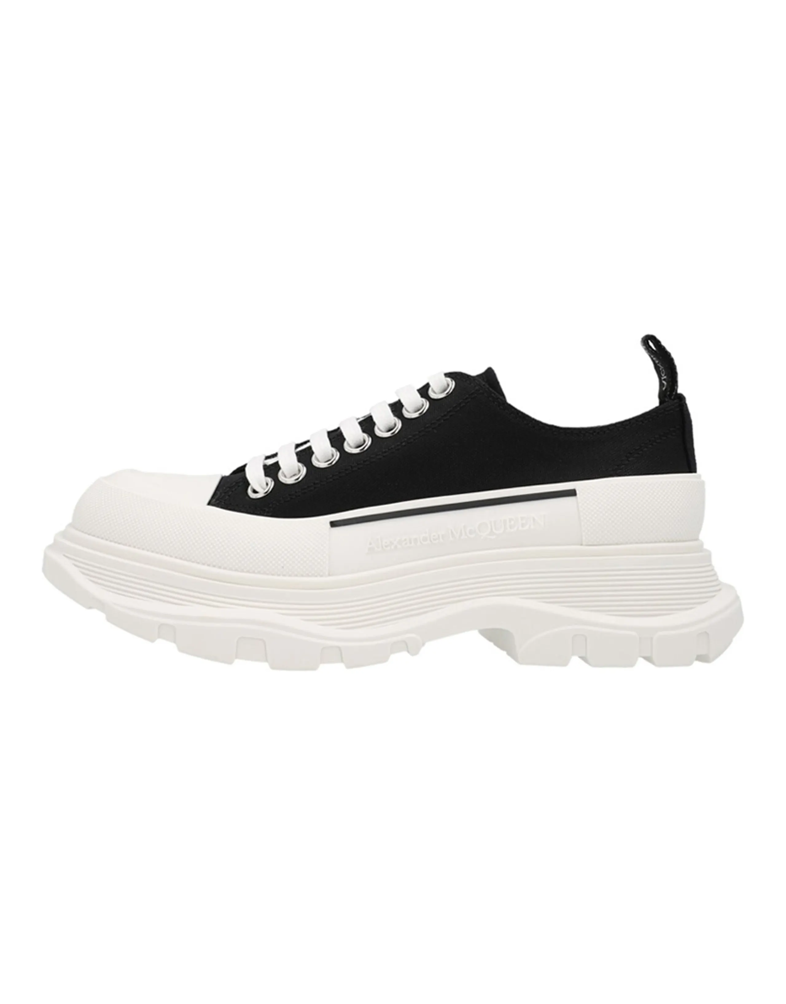 Alexander McQueen Tread Slick Low Lace Up 'Black White' FW21 Women's
