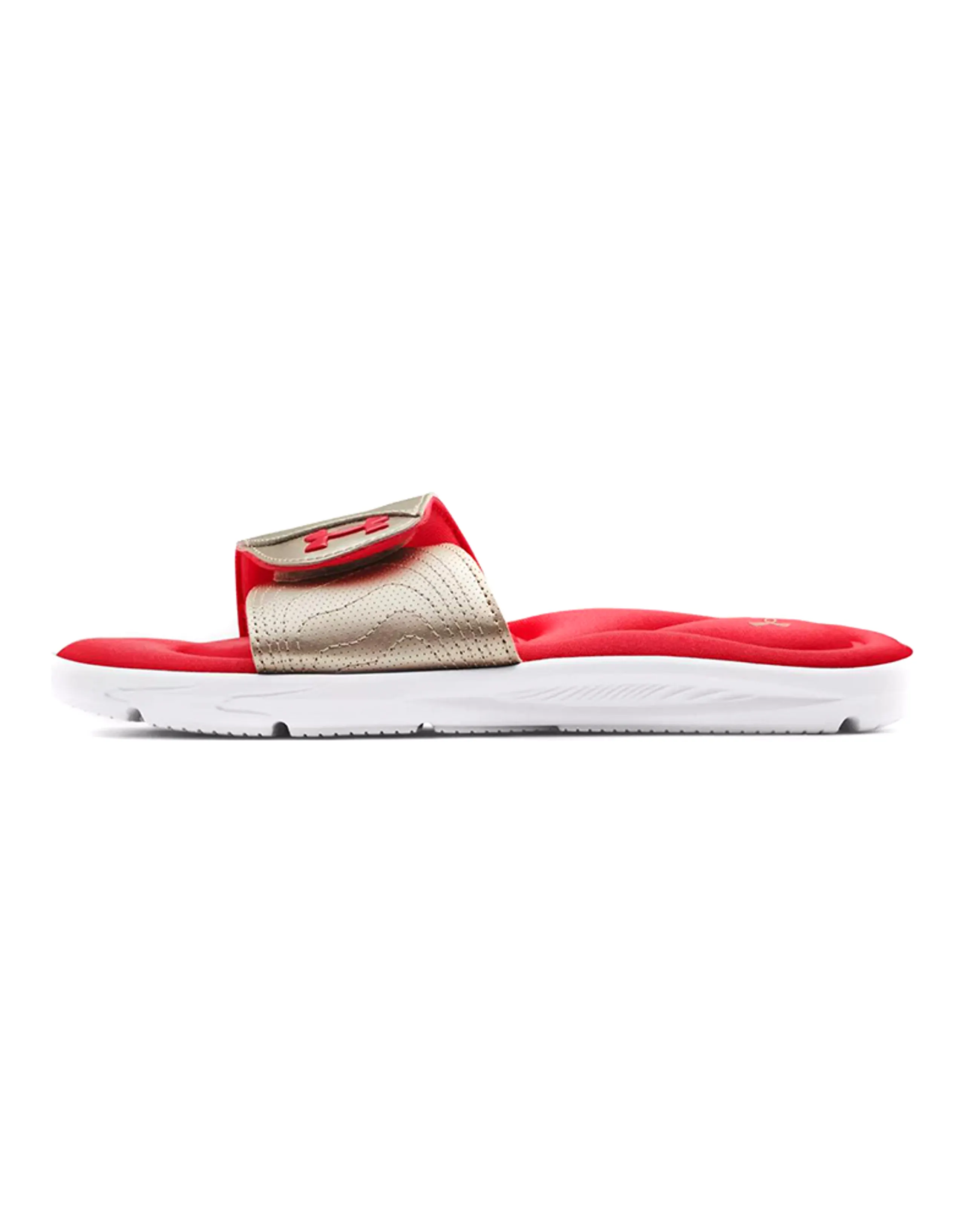 Under Armour Ignite 9 Slide 'White Metallic Faded Gold' Women's