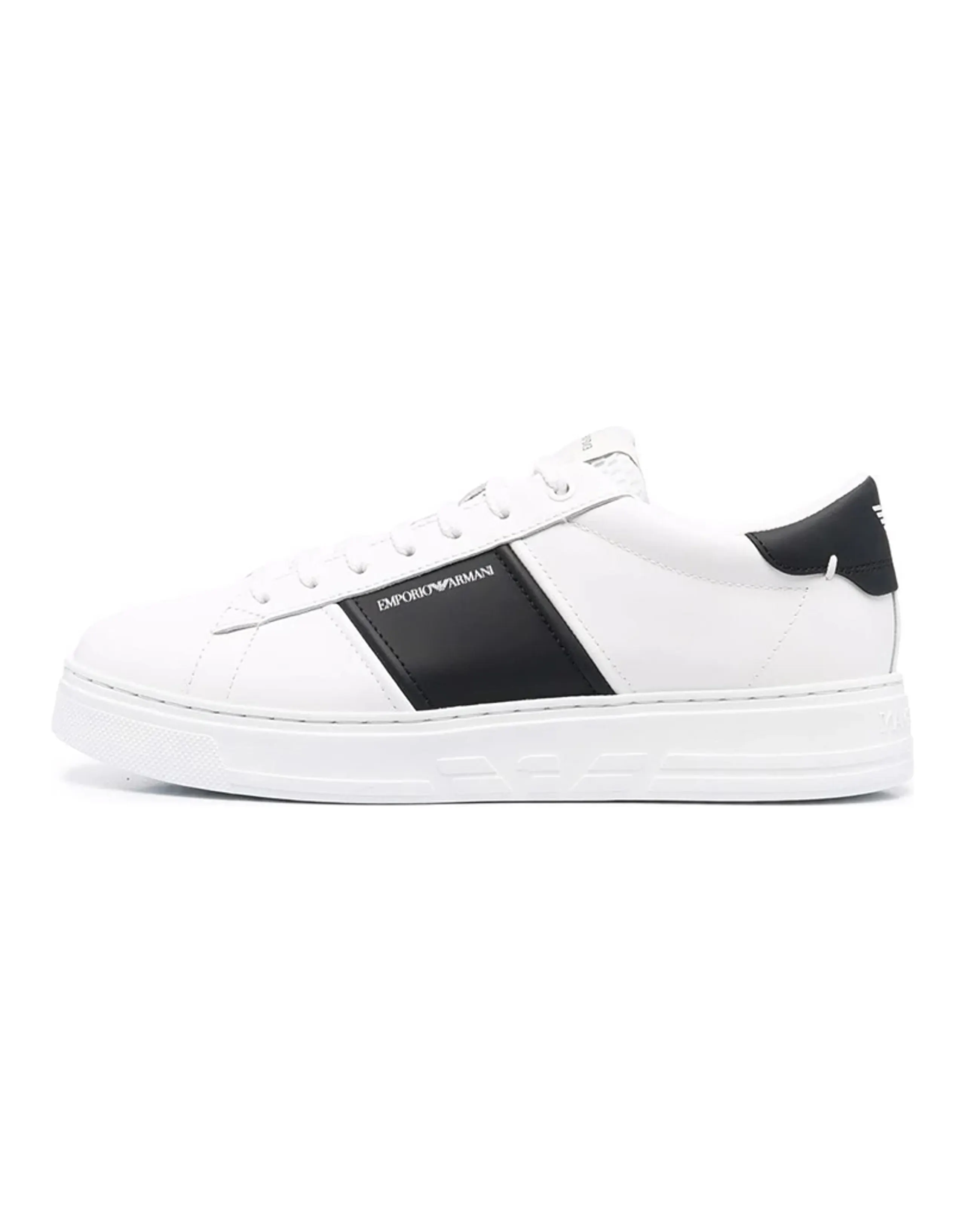 EMPORIO ARMANI Logo-stripe Low-top Sneakers