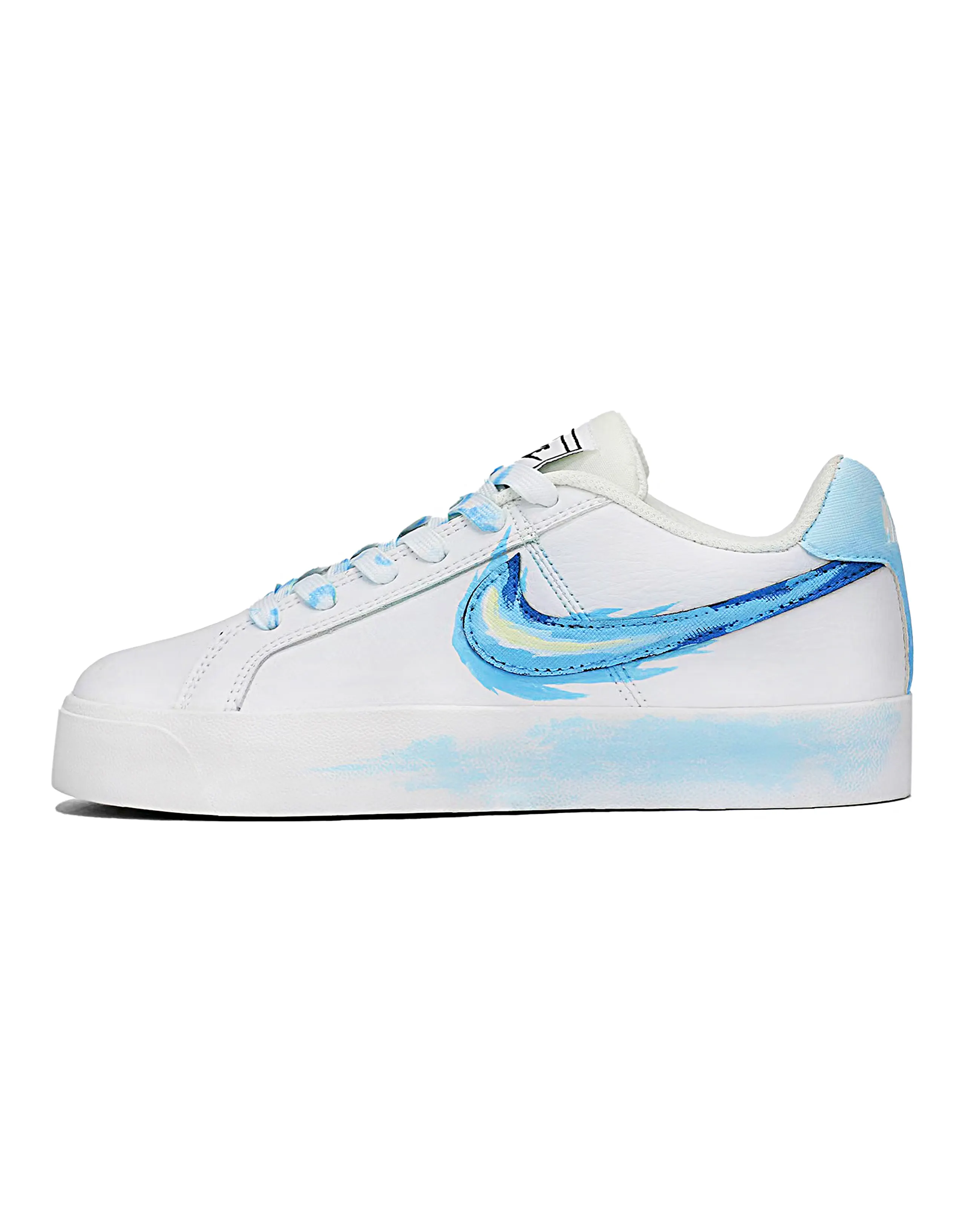 Nike Court Royale Skateboard Shoes Unisex Low-Top Blue White