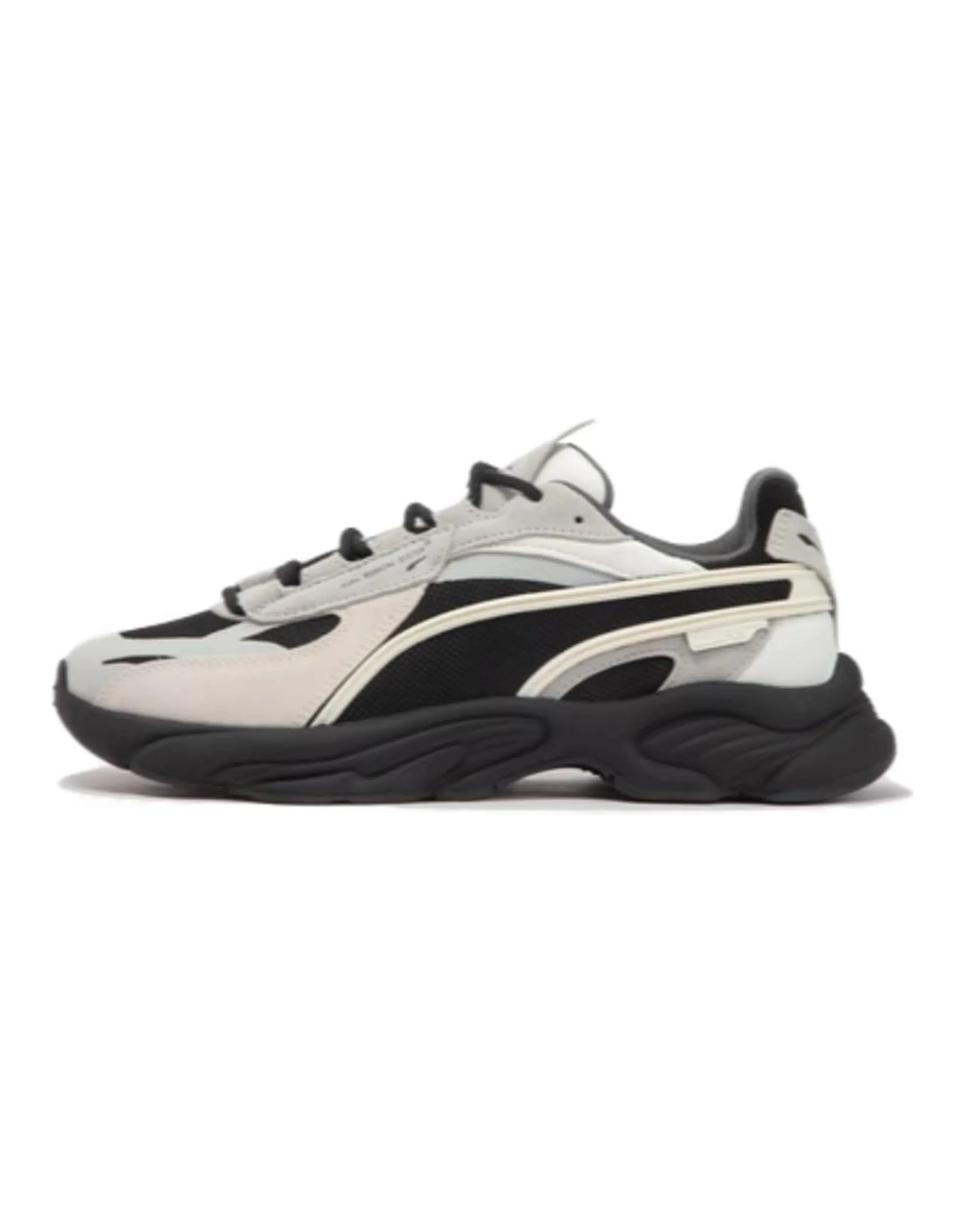 PUMA Rs-Connect Cushioning Low-Top Chunky Sneakers Unisex Black White Gray