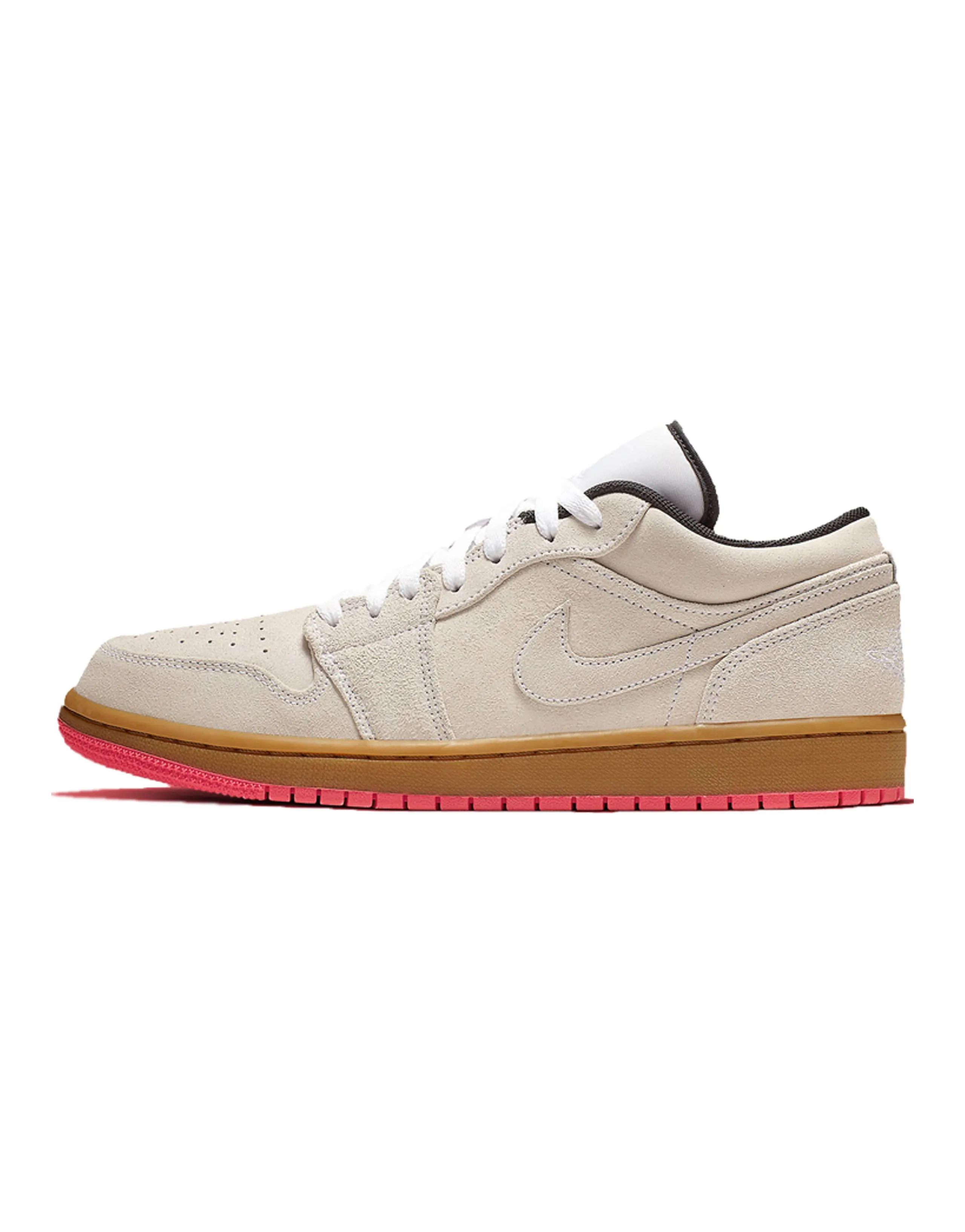 Jordan 1 Low White Gum Hyper Pink