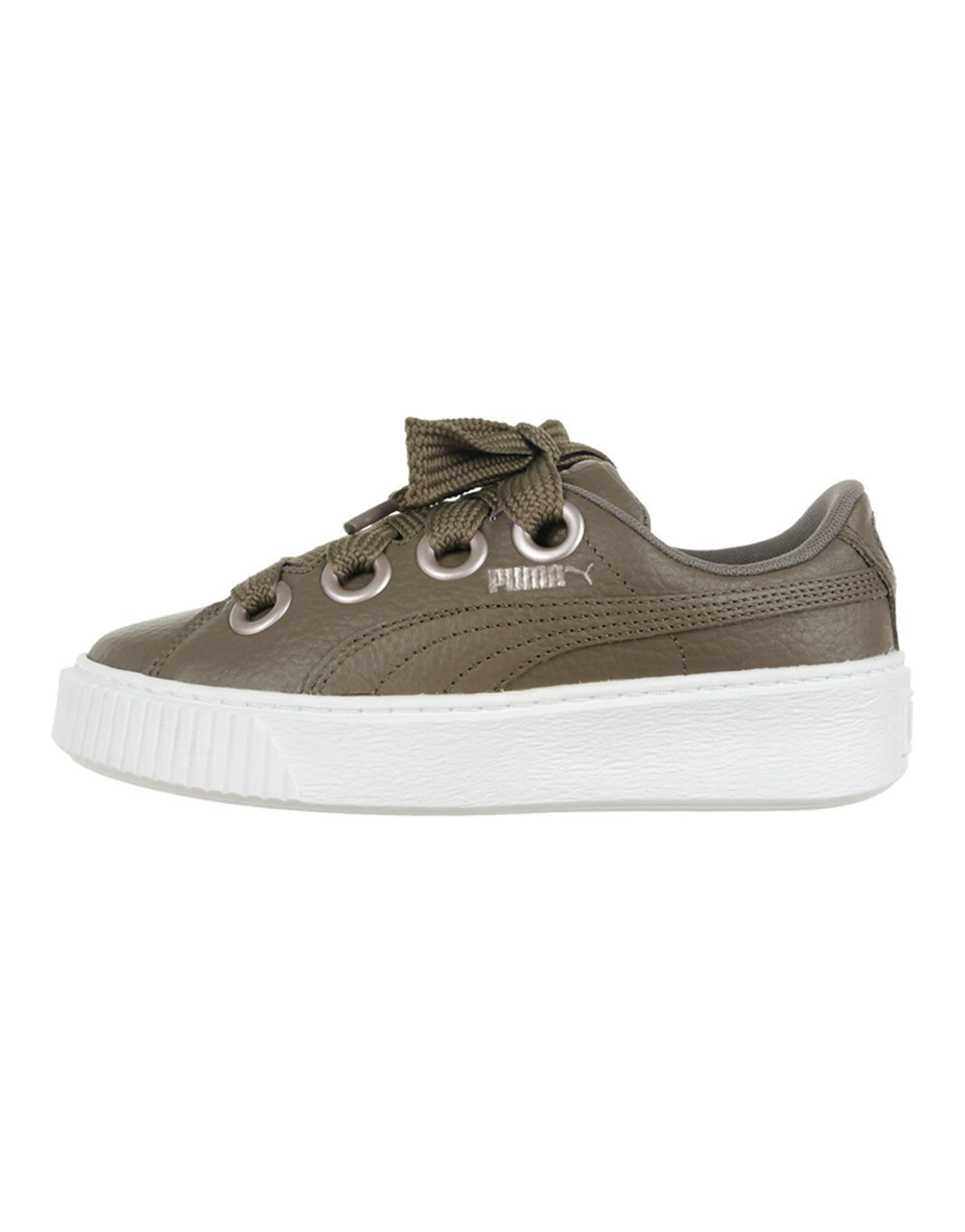 PUMA Platform Kiss Leisure Board Shoes Green Women's