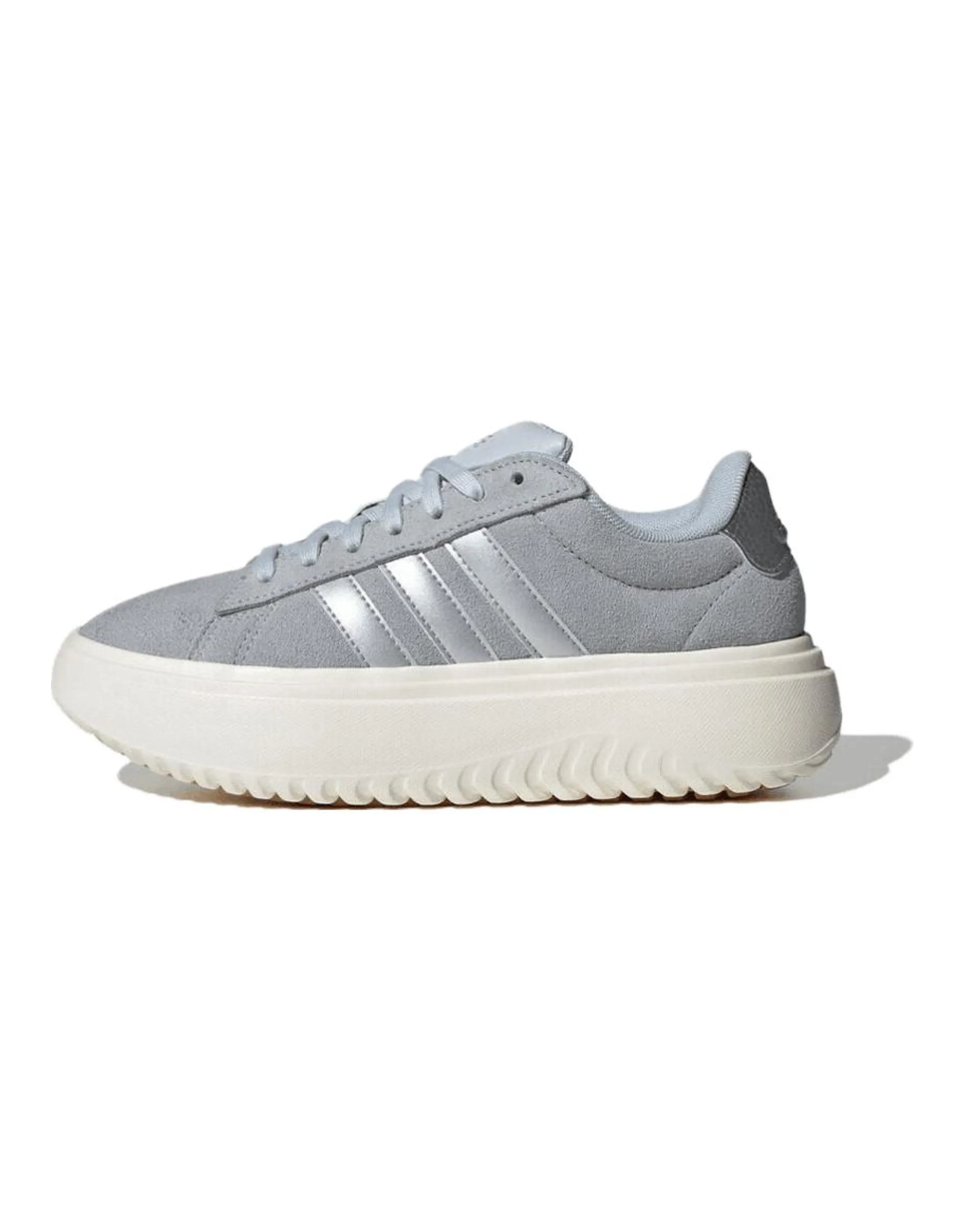 adidas GRAND COURT PLATFORM Comfortable Versatile Low-Top Casual Lifestyle Shoes Women's Gray