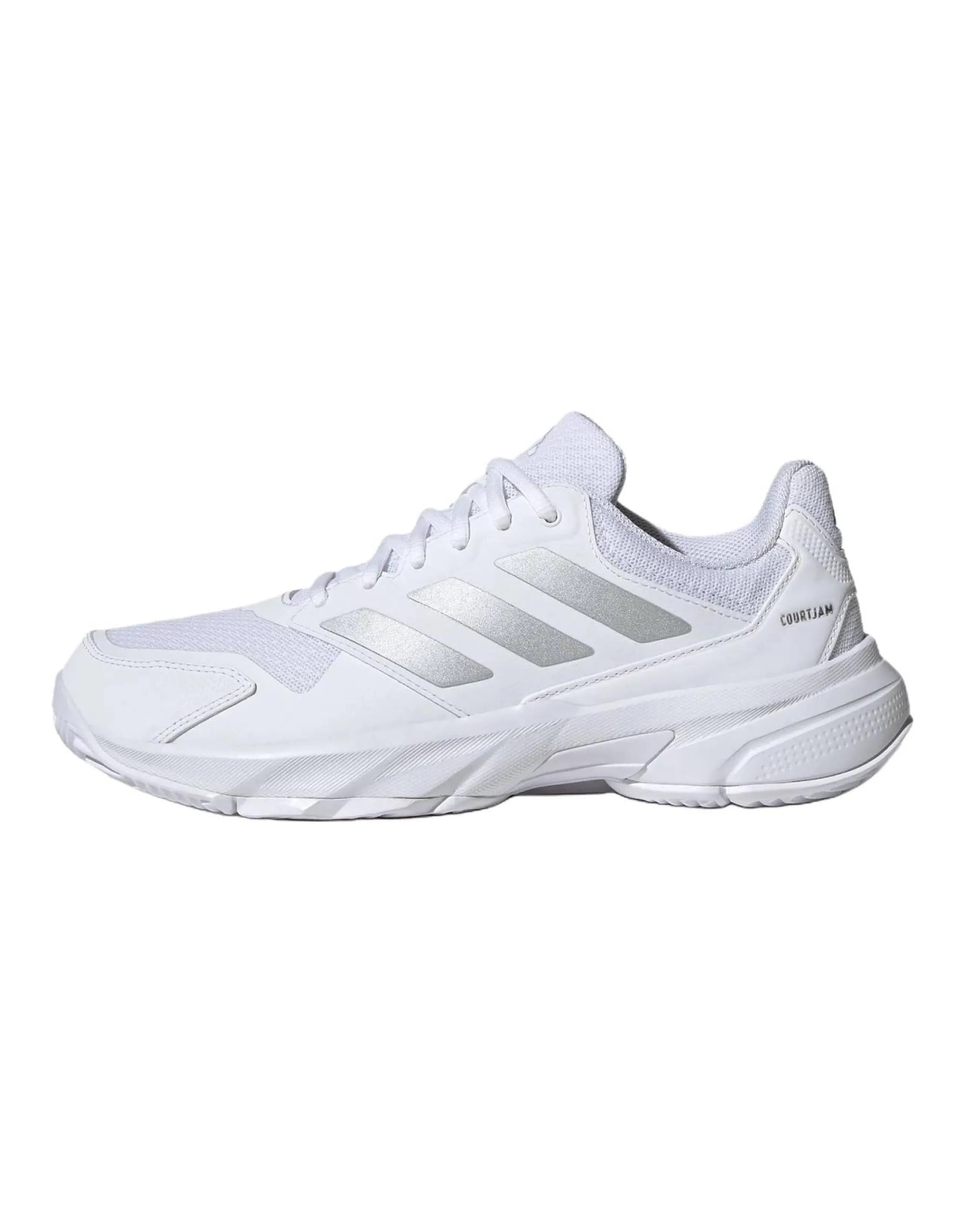 adidas CourtJam Control 3 Comfortable Versatile Low-Top Tennis Shoes Women's White