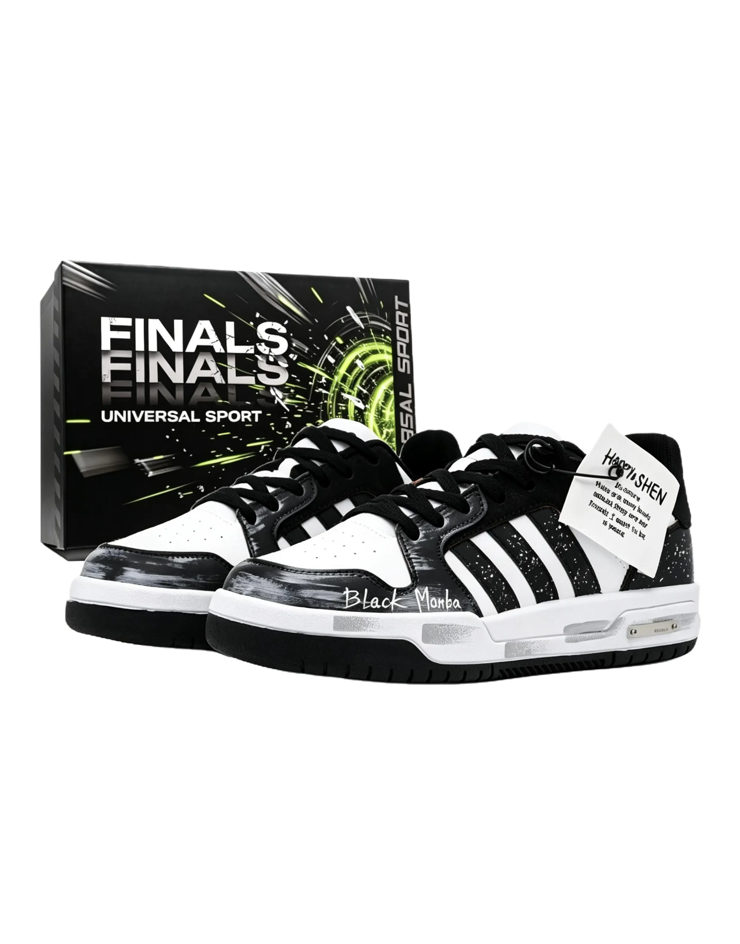 [Sneakers] adidas ENTRAP Mist Ink Trail Second Layer Leather Custom Gift Box Boyfriend Couple Functional Splatter Metal Patch Cushioning Wear-Resistant Low-Top Skate Shoes Unisex Black White
