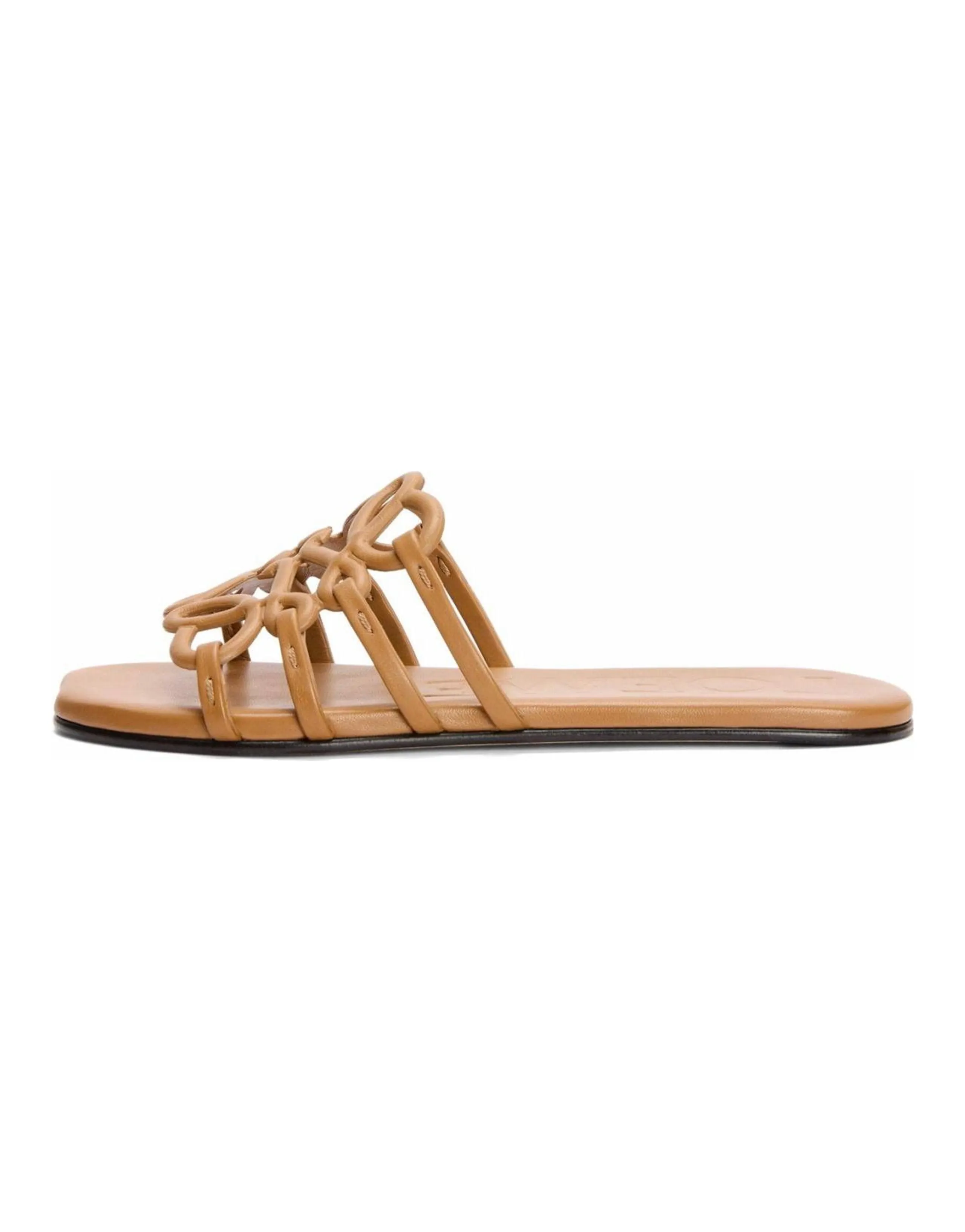 LOEWE Petal Slide Slippers Women's Brown