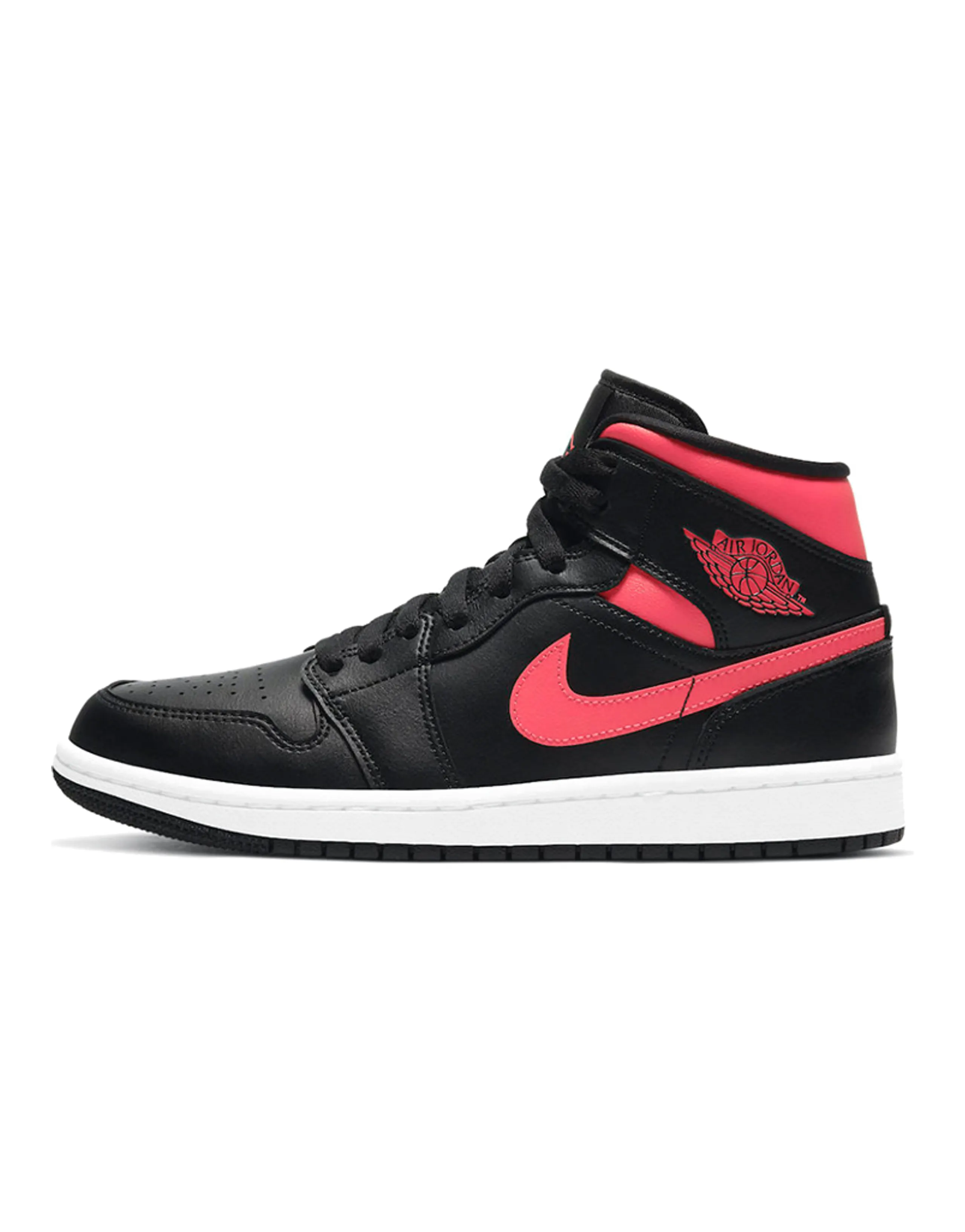 Jordan 1 Mid Black Siren Red Women's