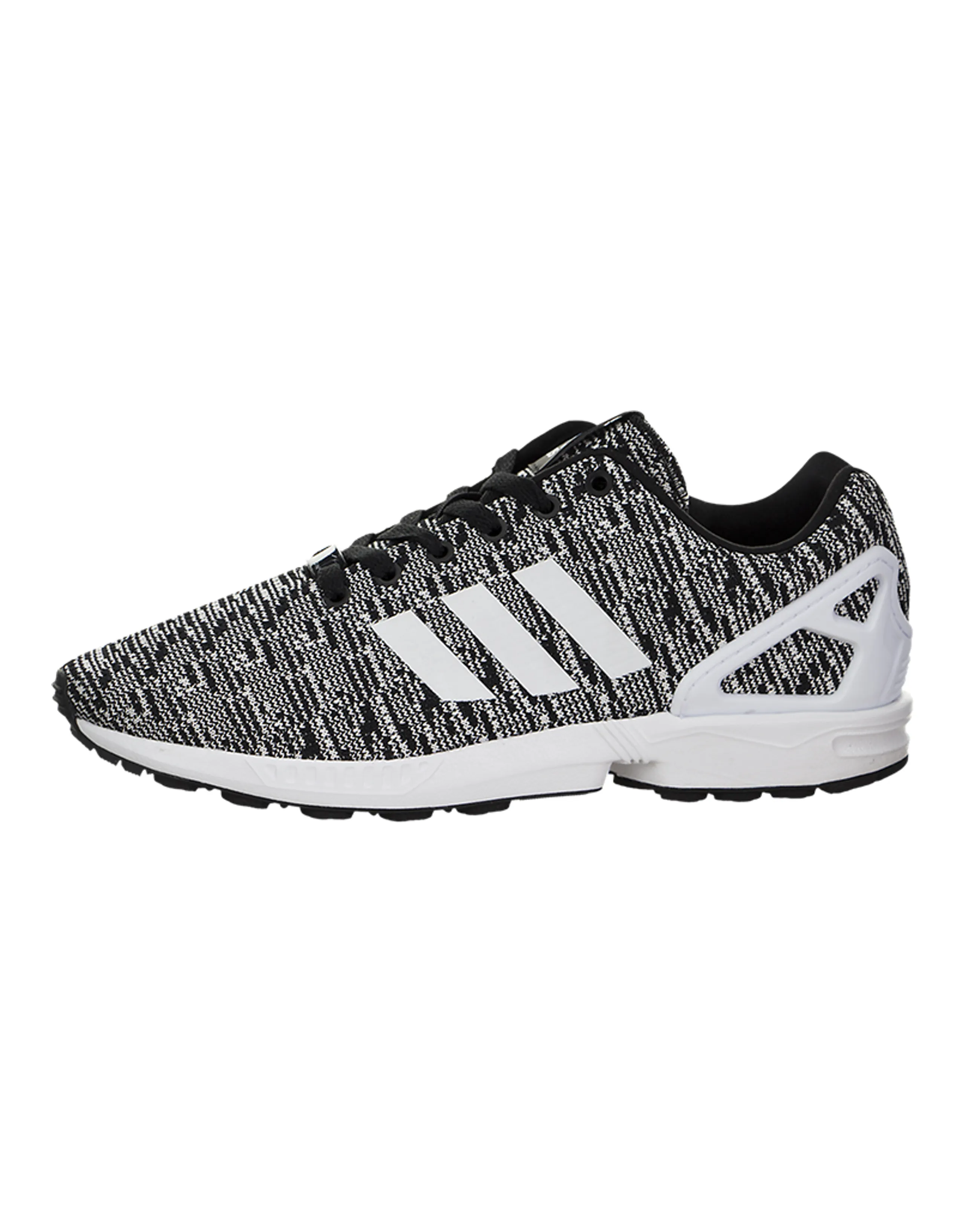Adidas Originals ZX Flu Durable Breathable Low-Top Running Shoes Men's Black White
