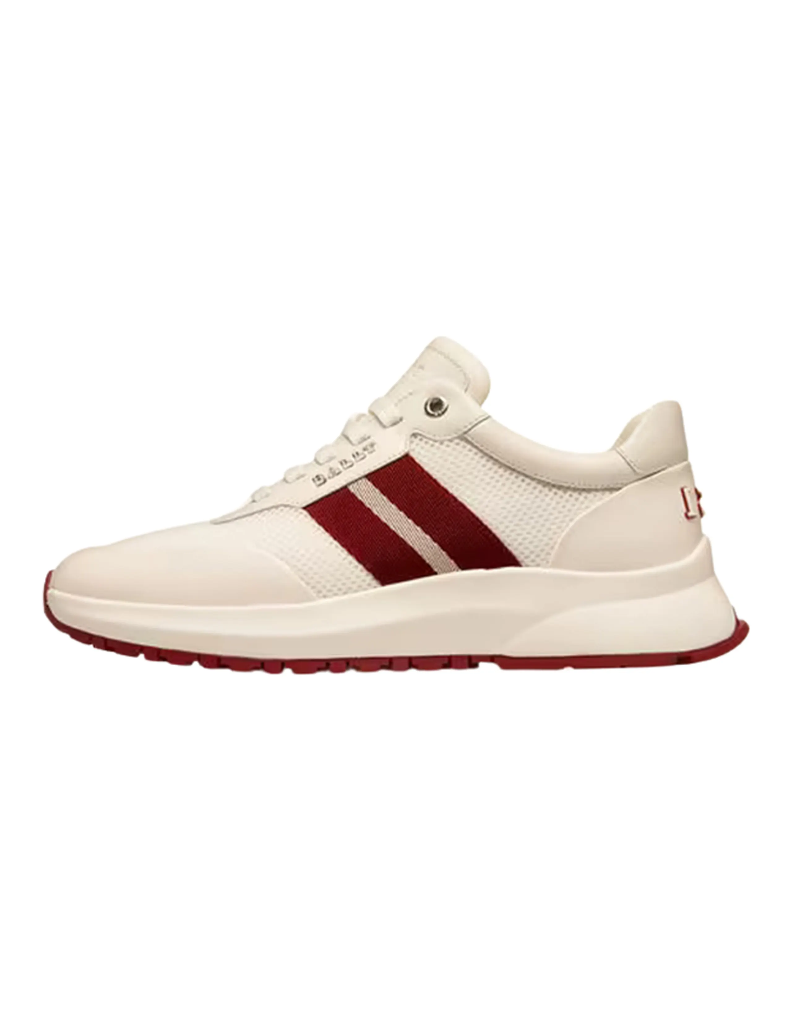 BALLY Daryn Low-Top Casual Shoes Men's White Red