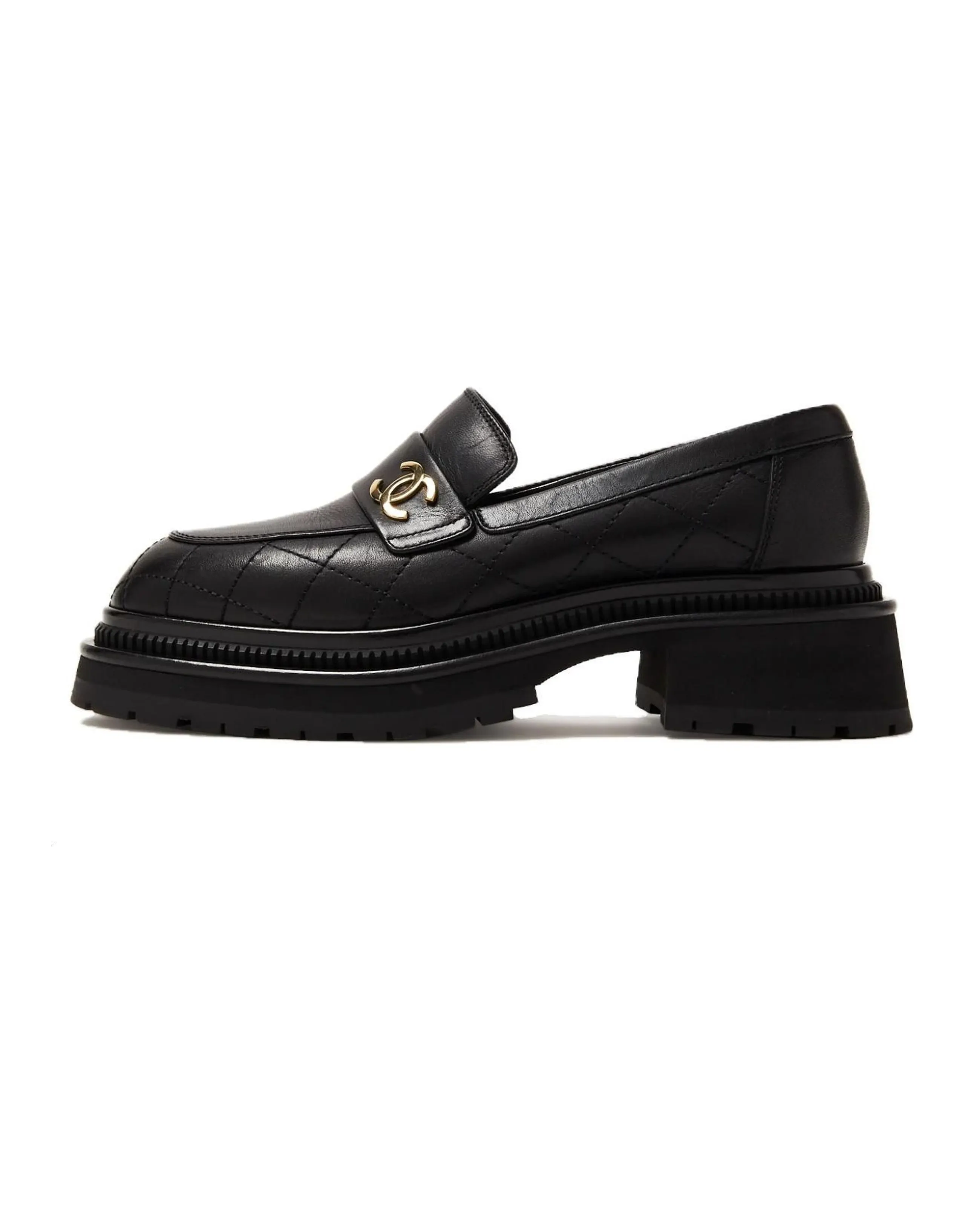 CHANEL Loafers Women's Black