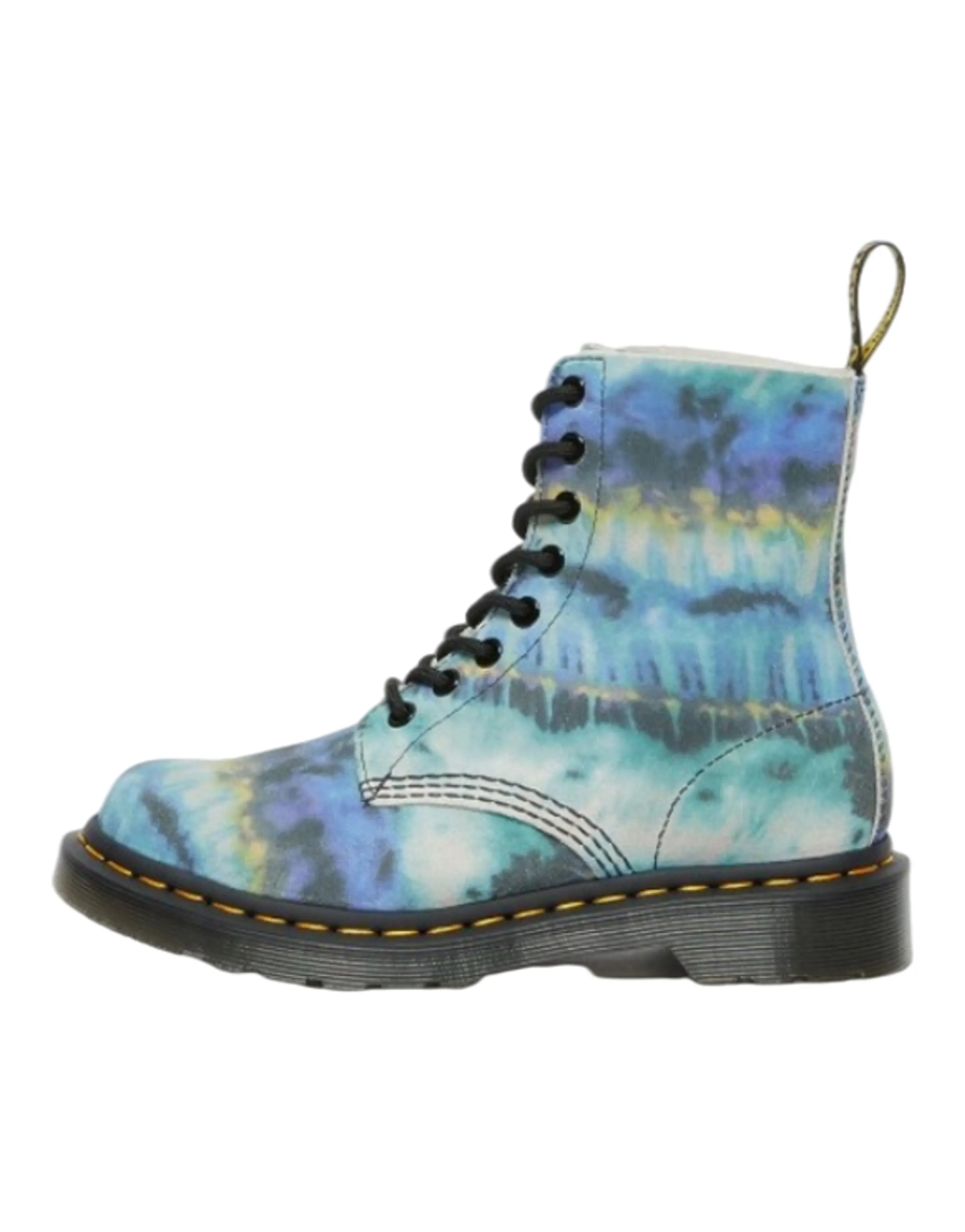 Dr.Martens 1460 Pascal Leather Lace Up Boot Blue Summer Tie Dye Women's