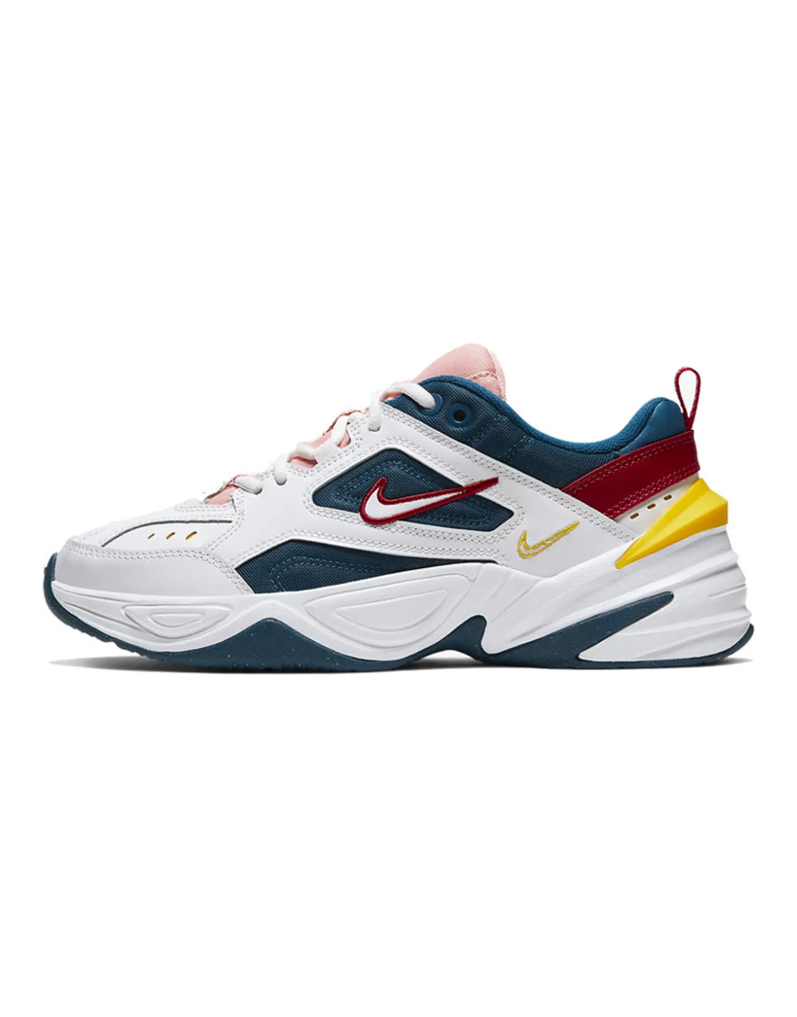 Nike M2K Tekno Blue Force Summit White Chrome Yellow Women's