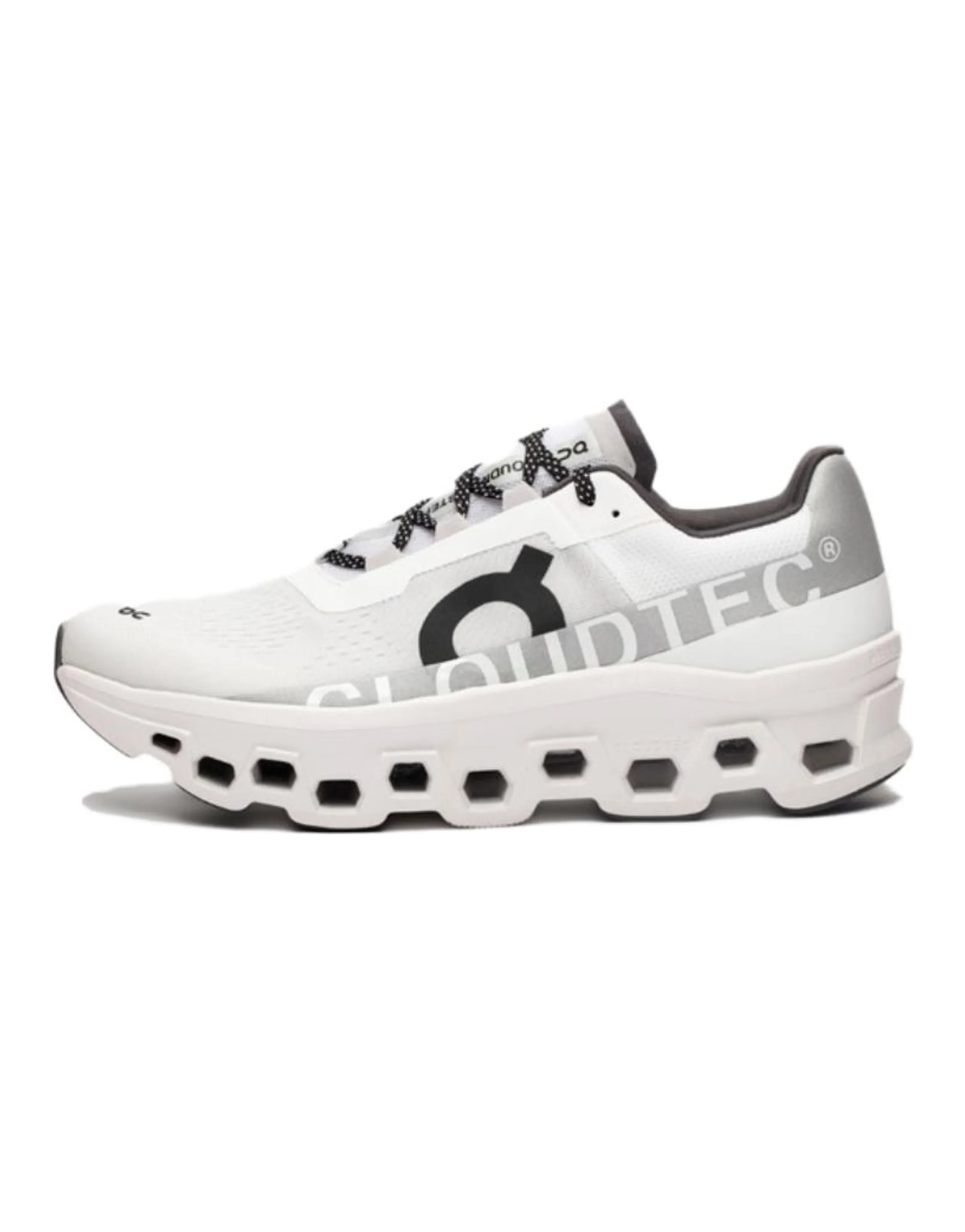 On Women's CloudmOnster 'White Black'