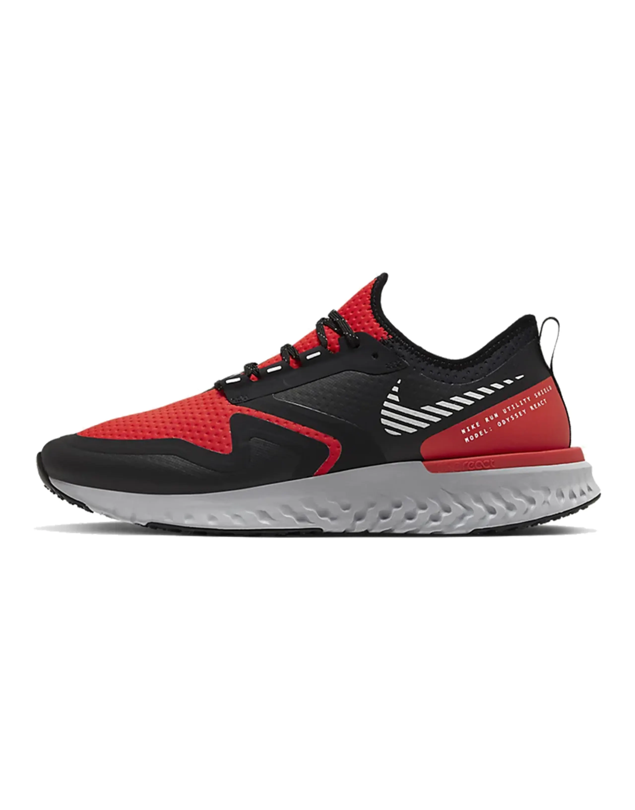 Nike Odyssey React 2 Shield Habenero Red Black