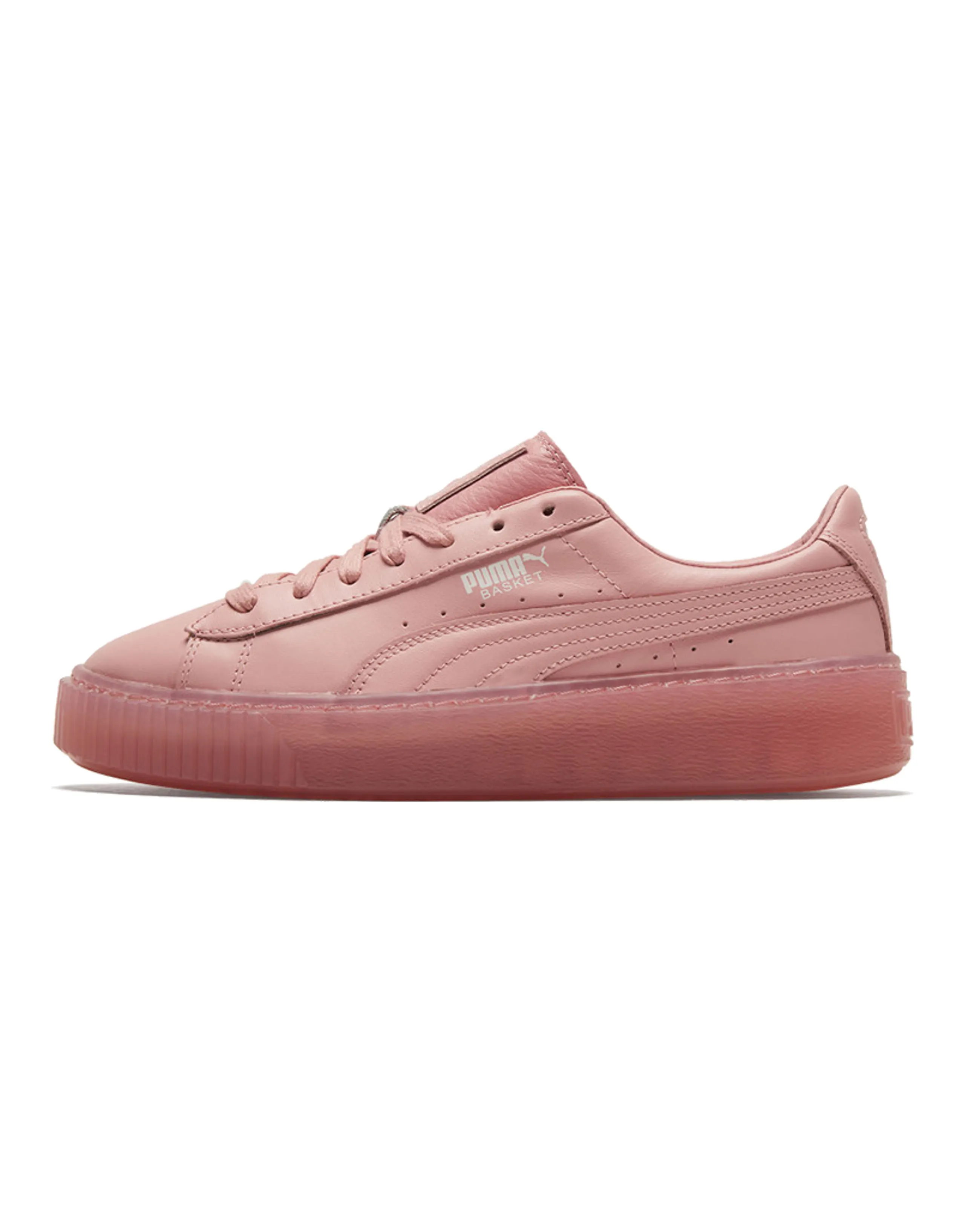 PUMA Basket Platform Core Pink Low Board Shoes Women's