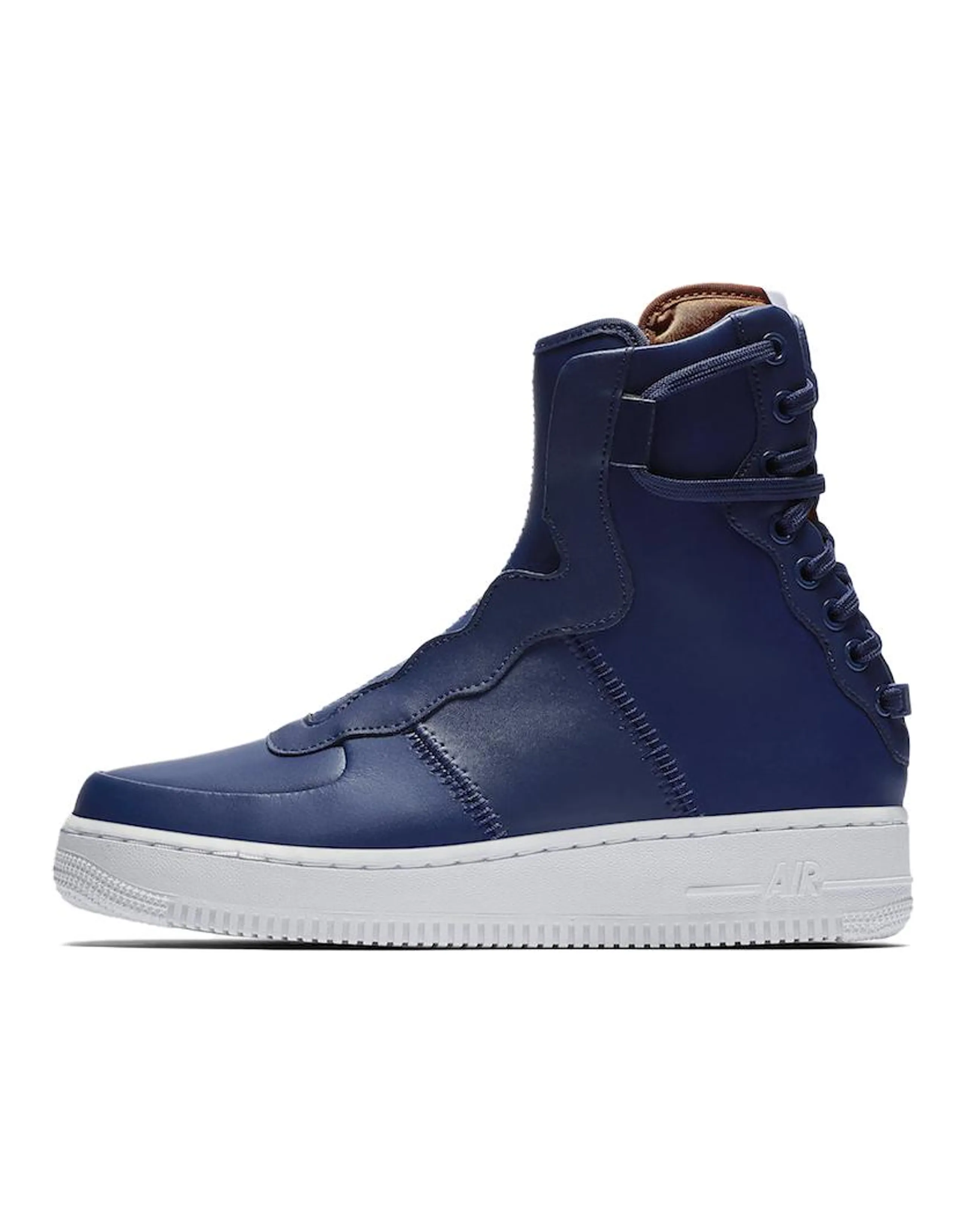 Nike Air Force 1 Rebel XX Versatile Cushioned Wear-Resistant High-Top Skate Shoes Women's Dark Blue