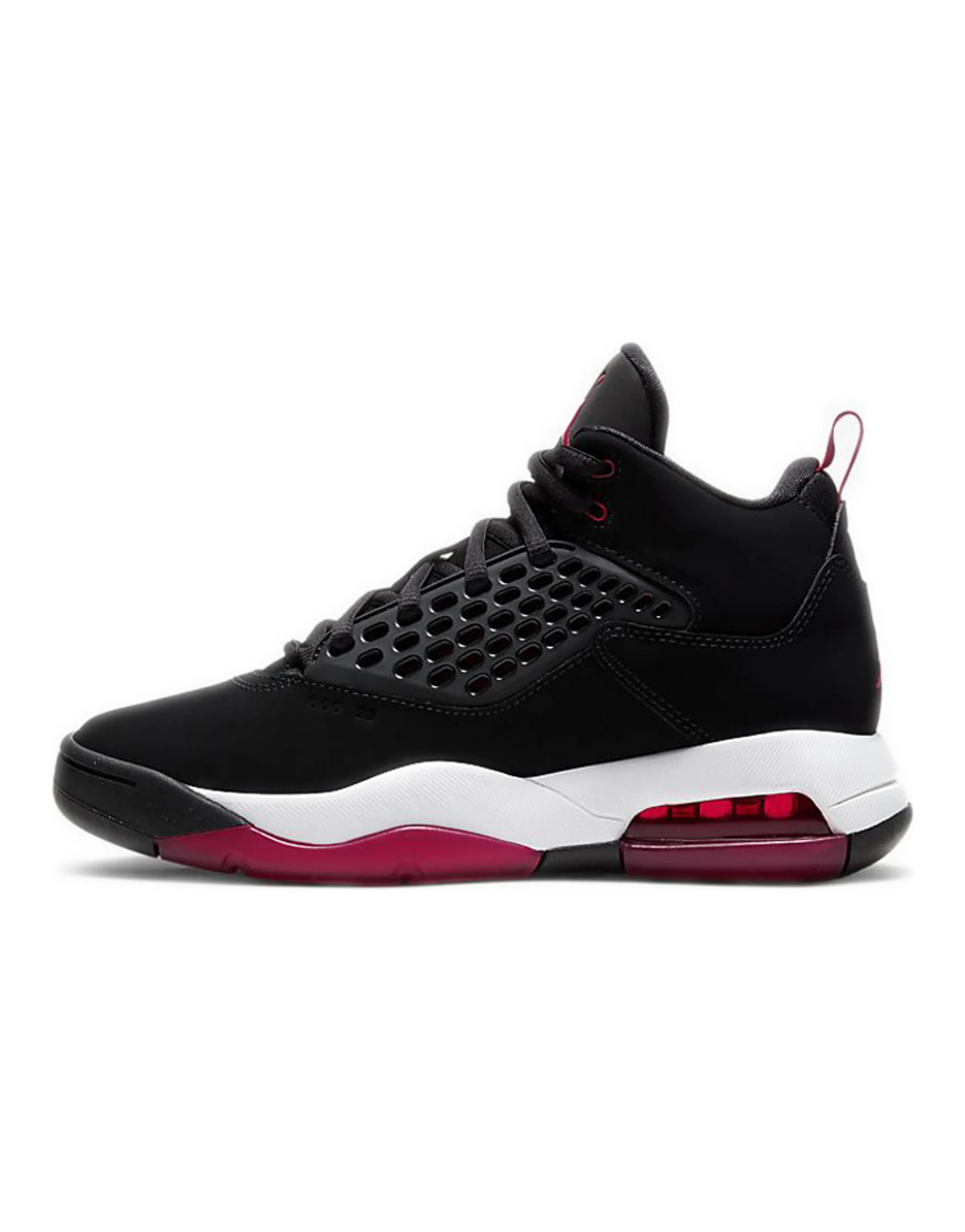 Jordan Maxin 200 Mid-Top Children's Basketball Shoes Black Red Teenagers