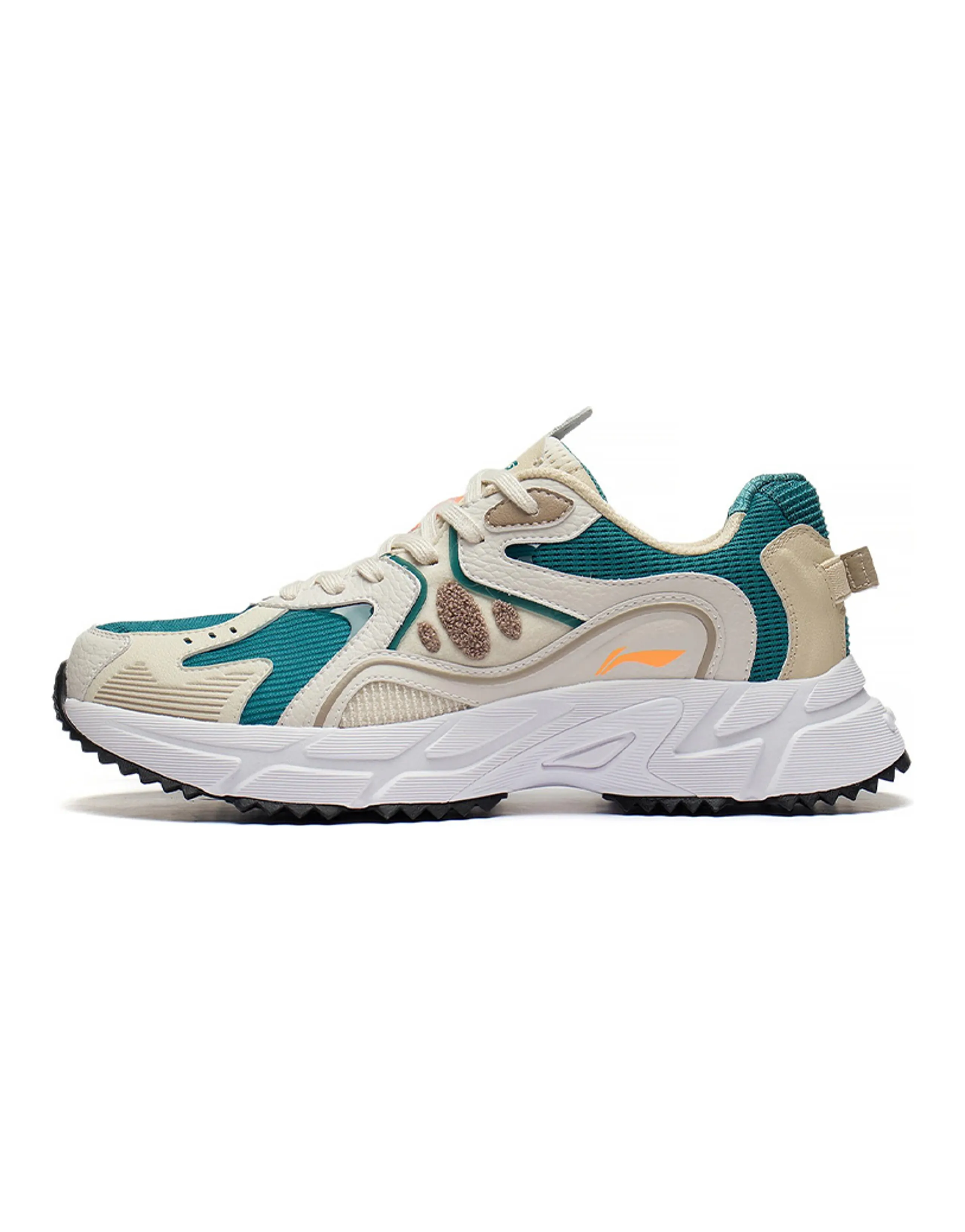 LINING Casual Shoes Men Low-Top Pearl White/New Fragrance Green