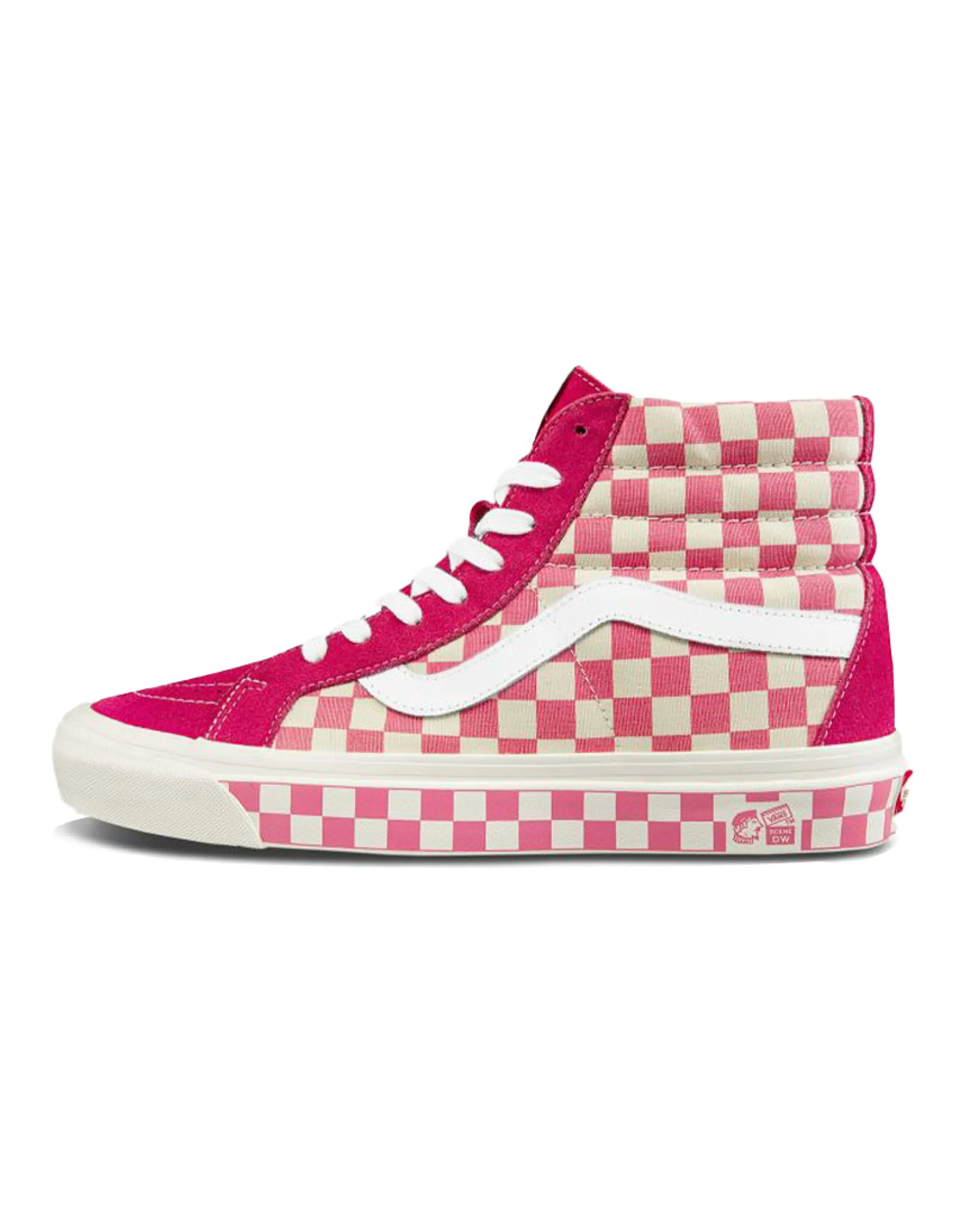 Vans Style 38 Checkerboard Pink/White