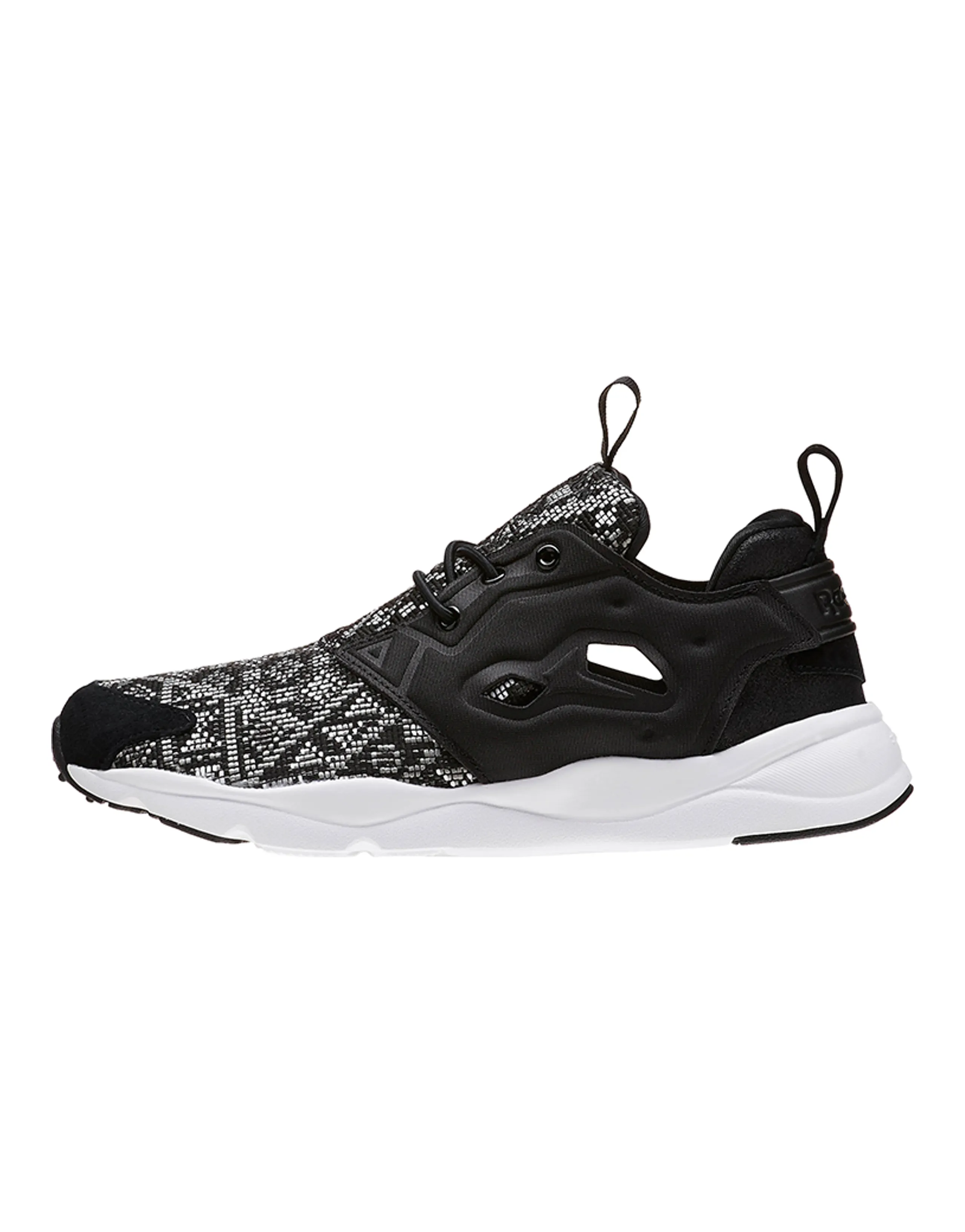 Reebok Furylite Gt Running Shoes Black/White/Grey Women's
