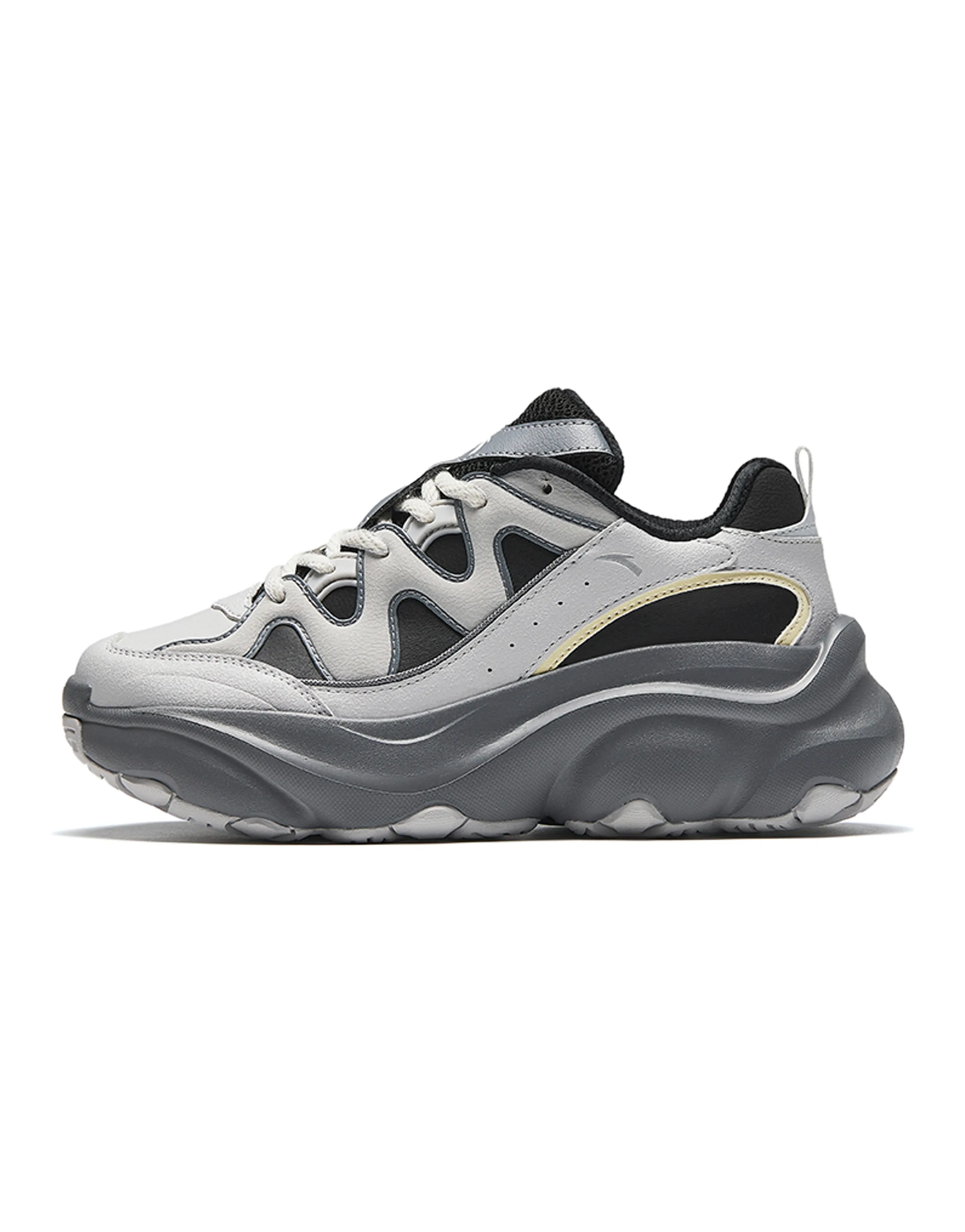 ANTA Casual Shoes Women's Low-Top Microchip Gray/Black/Cool Gray