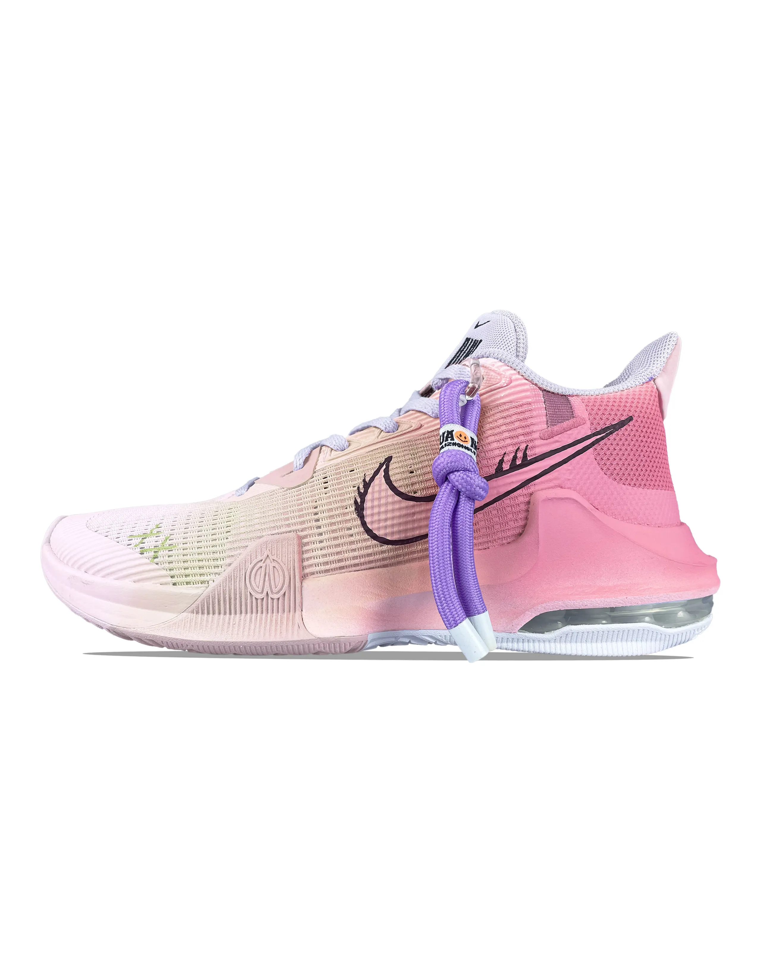 Nike Air Max Impact 3 Wear-Resistant Support Low-Top Basketball Shoes Unisex Pink