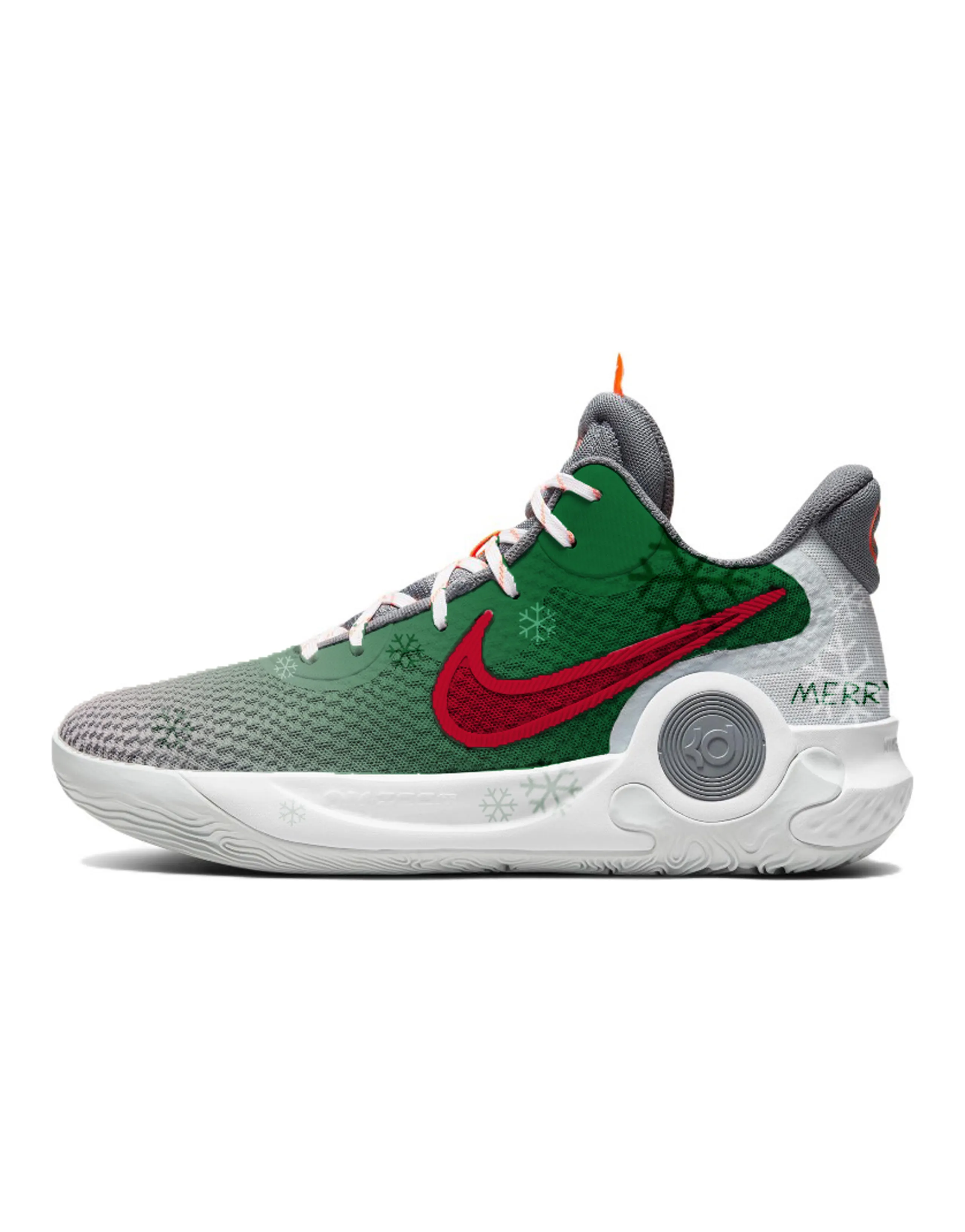 Nike KD Trey 5 IX Winter Wish Cushioned Slip-Resistant Mid-Top Basketball Shoes Unisex Jasper