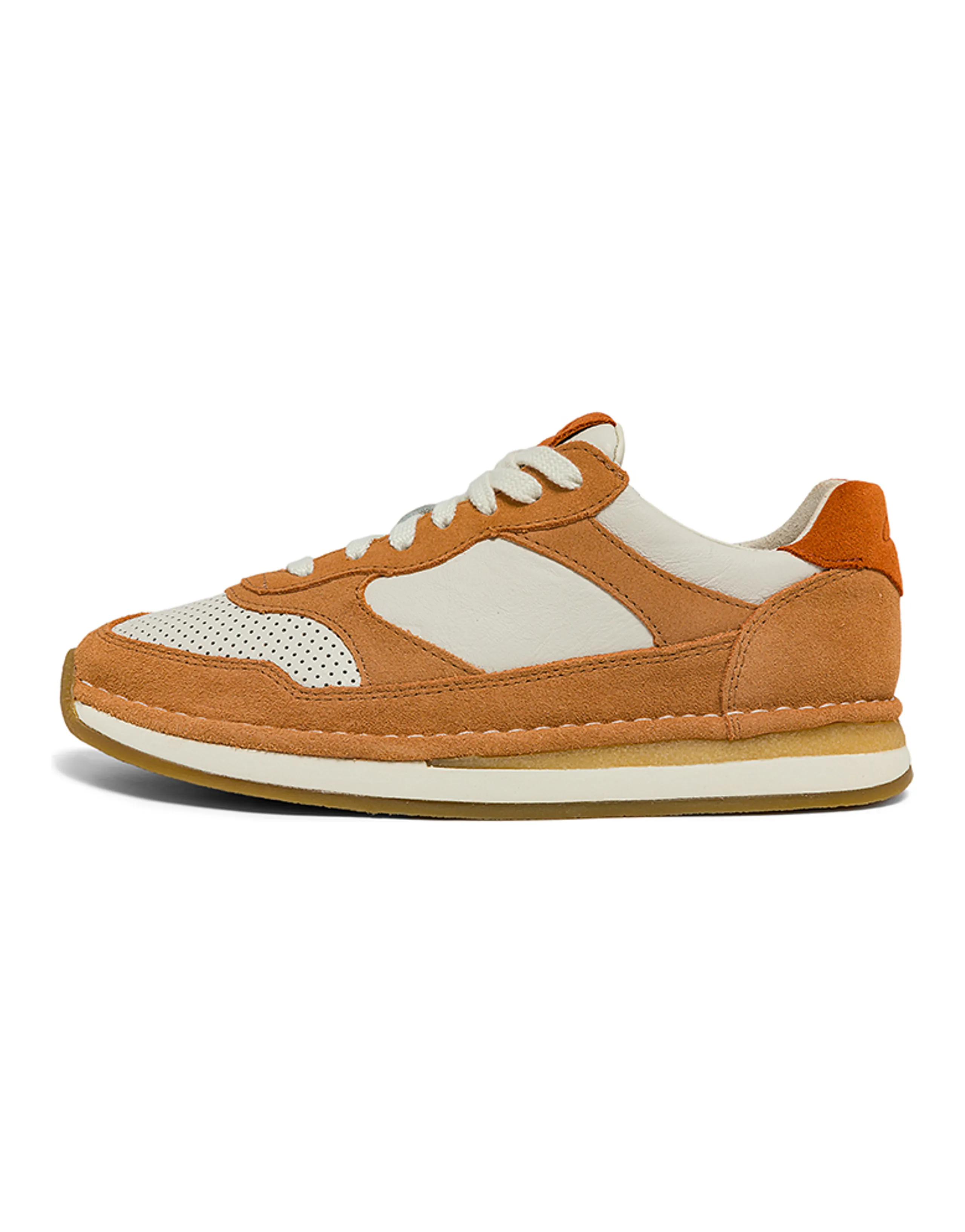 Clarks Art Movement Series Casual Shoes Women's Low-Top Vintage Orange