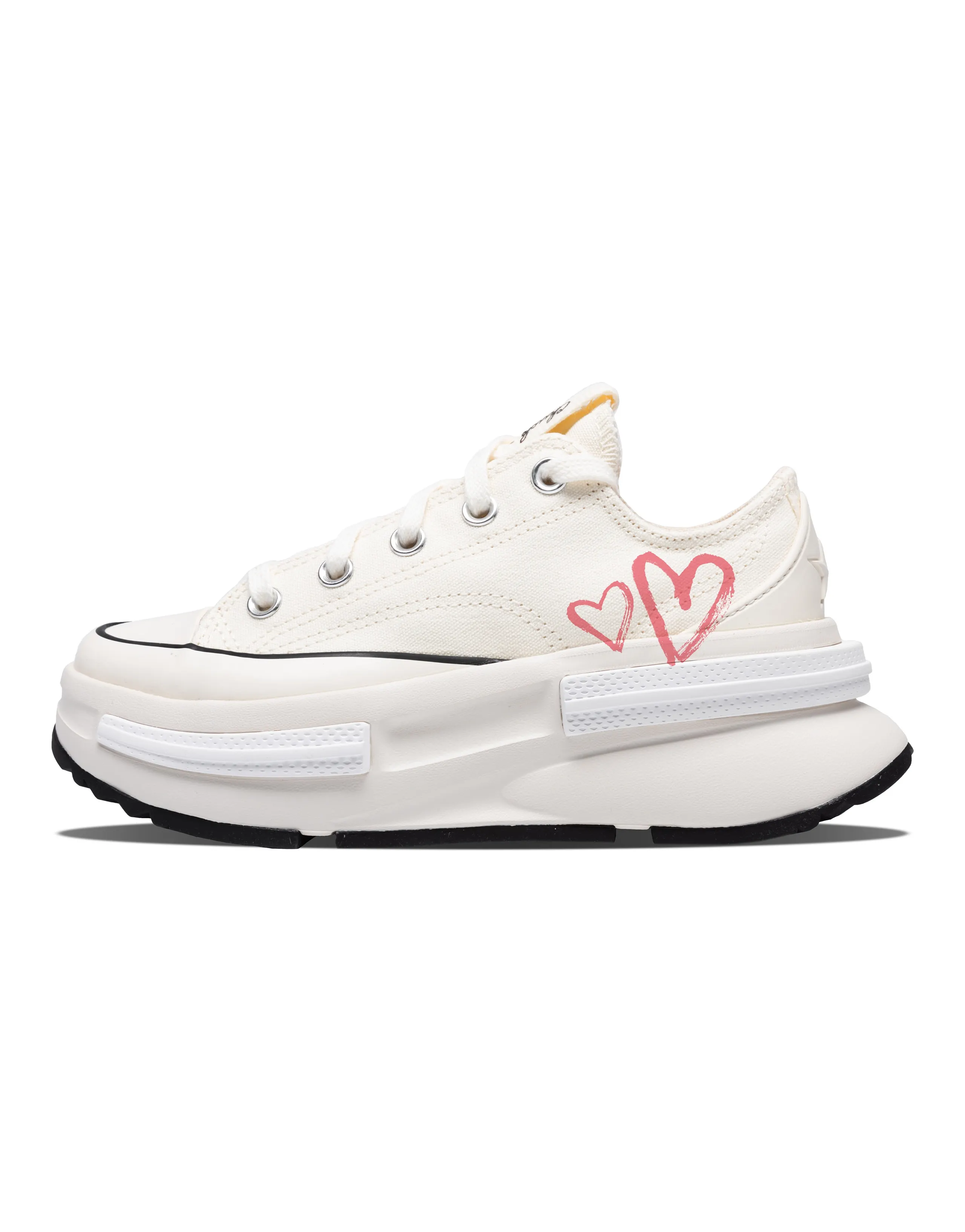 Converse Run Star Legacy Low-Top Canvas Shoes Unisex White Pink