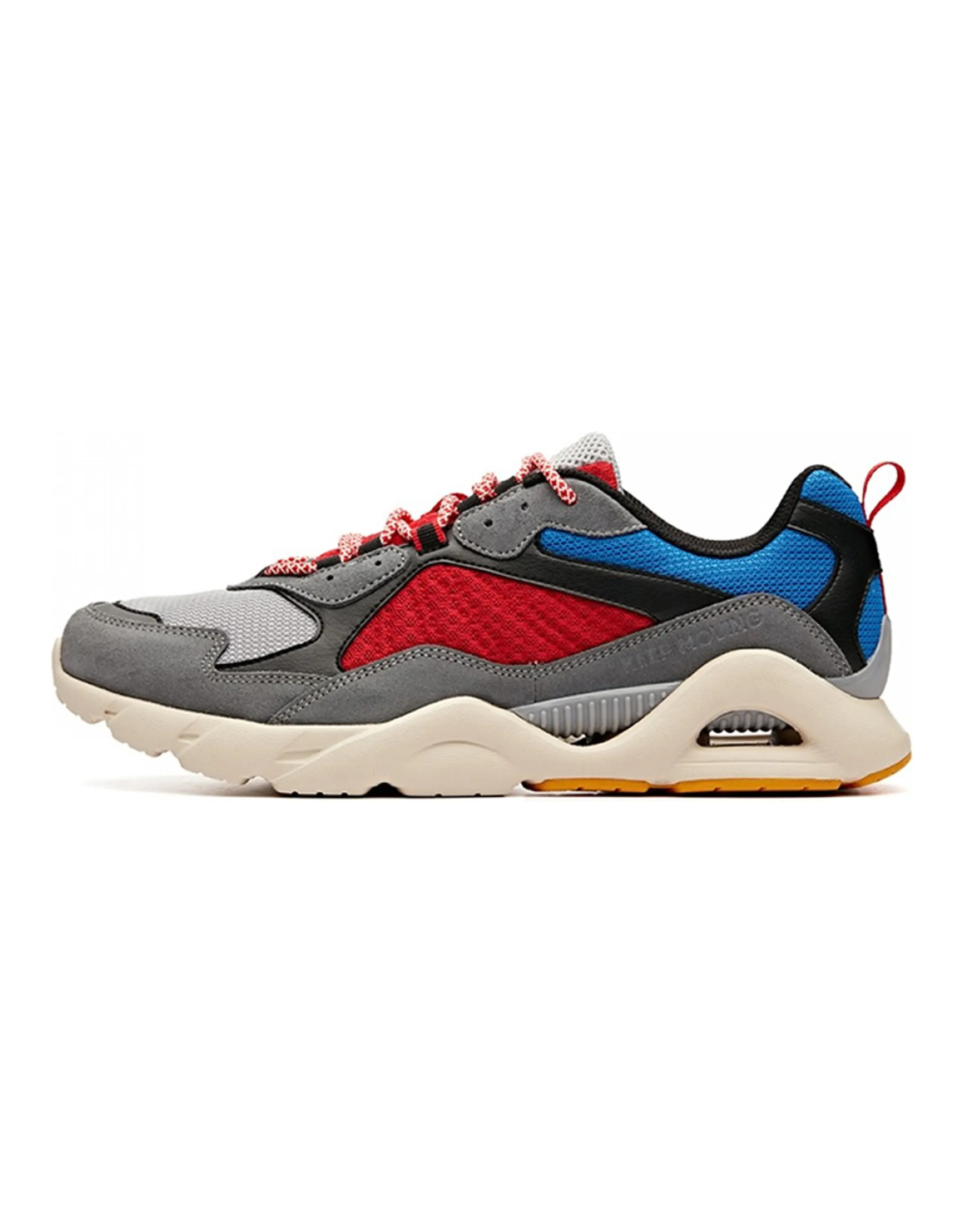 Anta Lifestyle Series Mesh Breathable Low-Top Casual Shoes Men's Grey Red Blue
