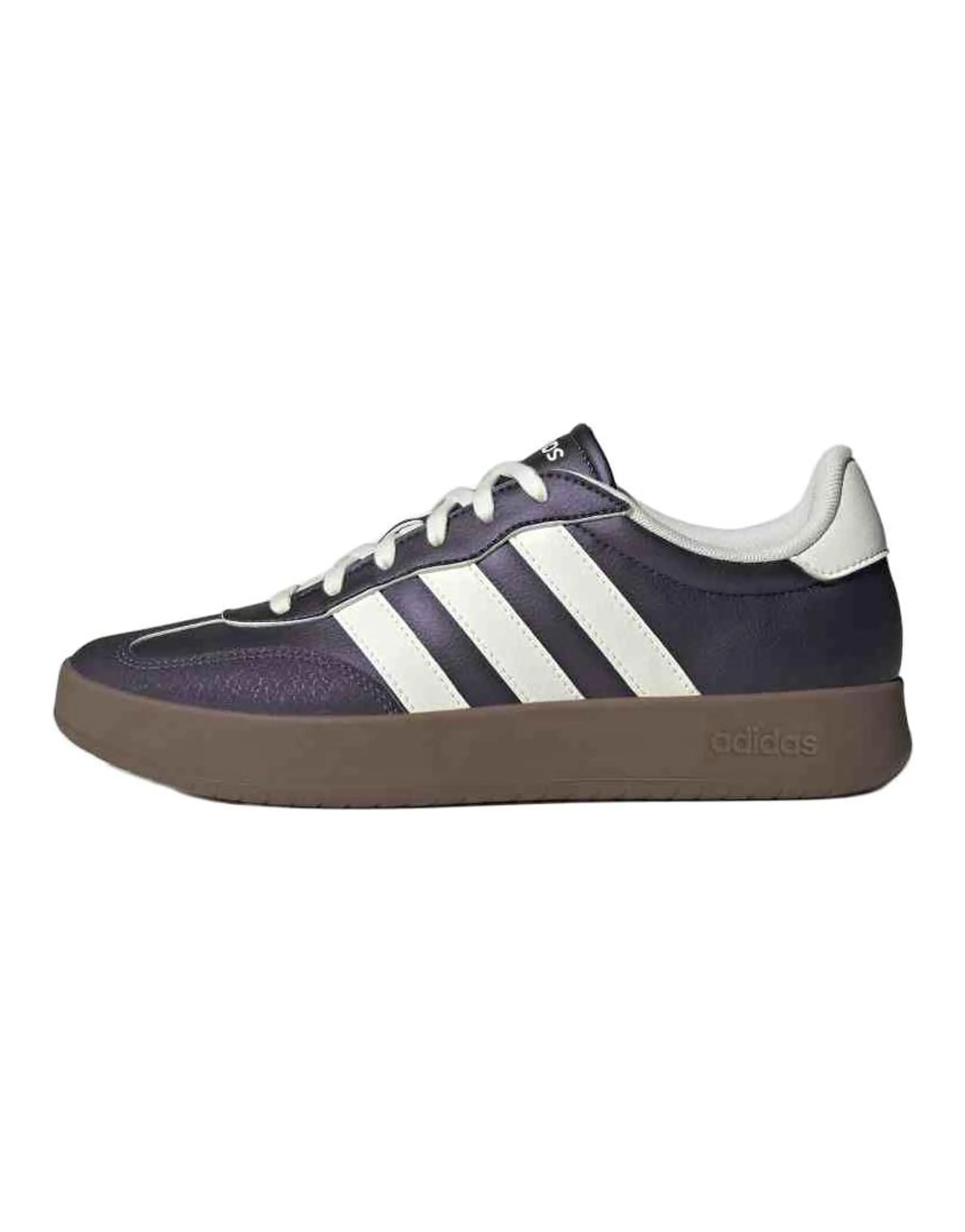 Adidas BARREDA Anti-Slip Wear-Resistant Low-Top Skateboard Shoes Unisex Purple White