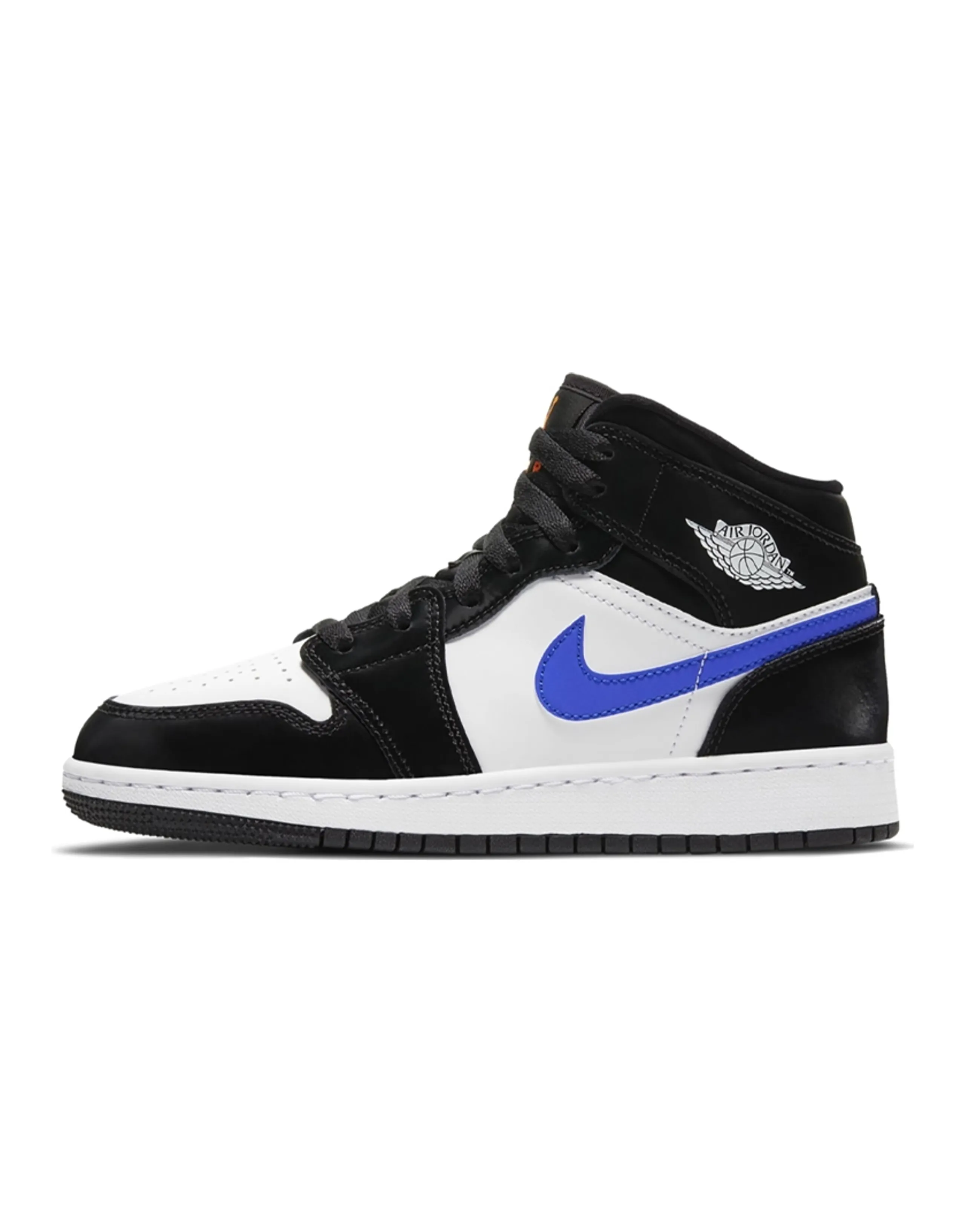 Jordan 1 Mid Black Racer Blue White GS