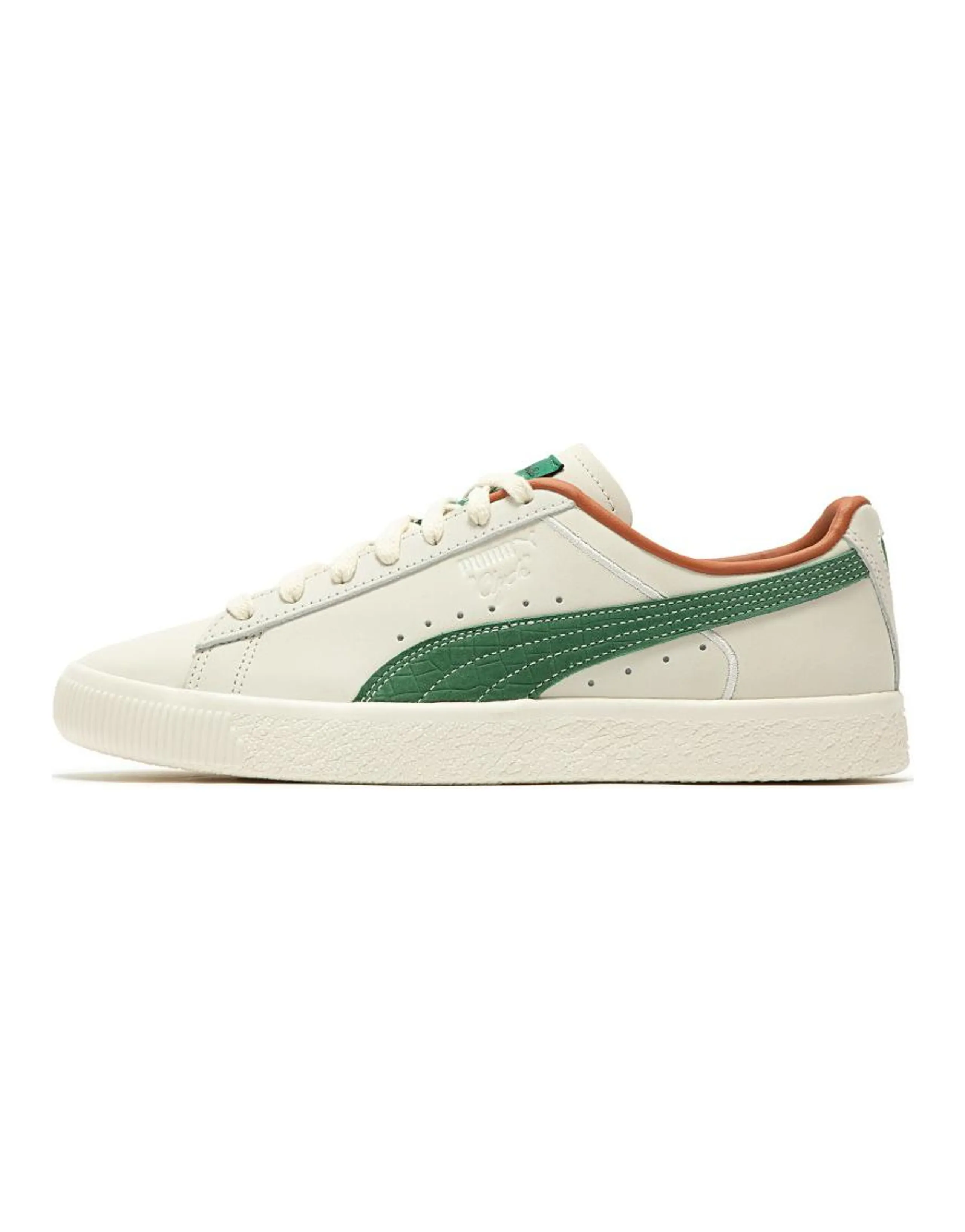 PUMA Clyde Fg Pristine White Vine Green