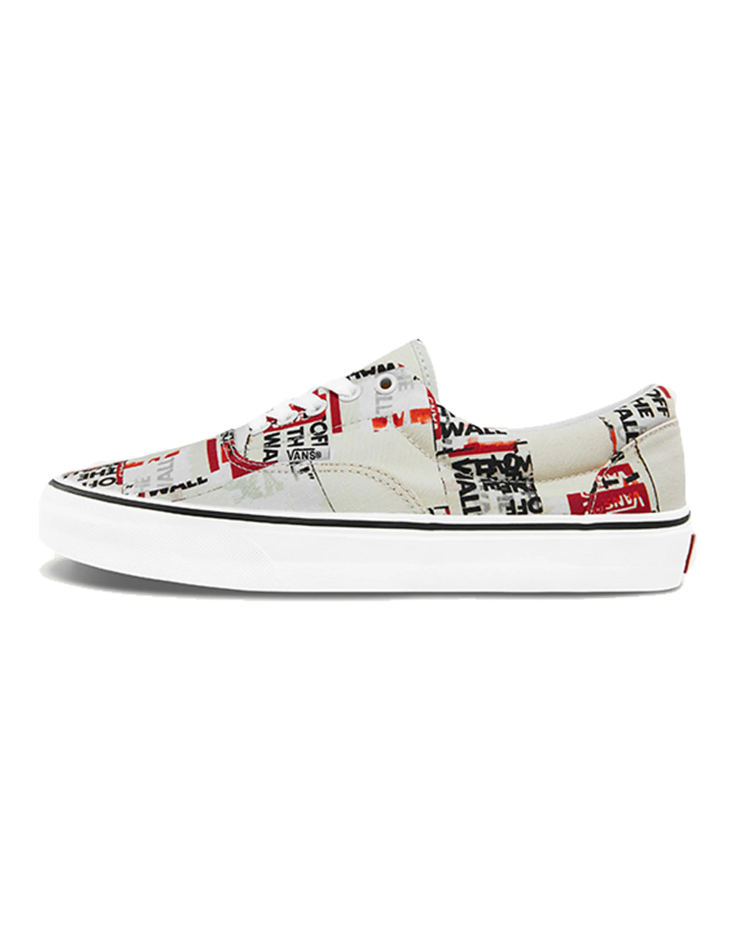 Vans Era Alphabet Gray Red Unisex 'Grey Red'